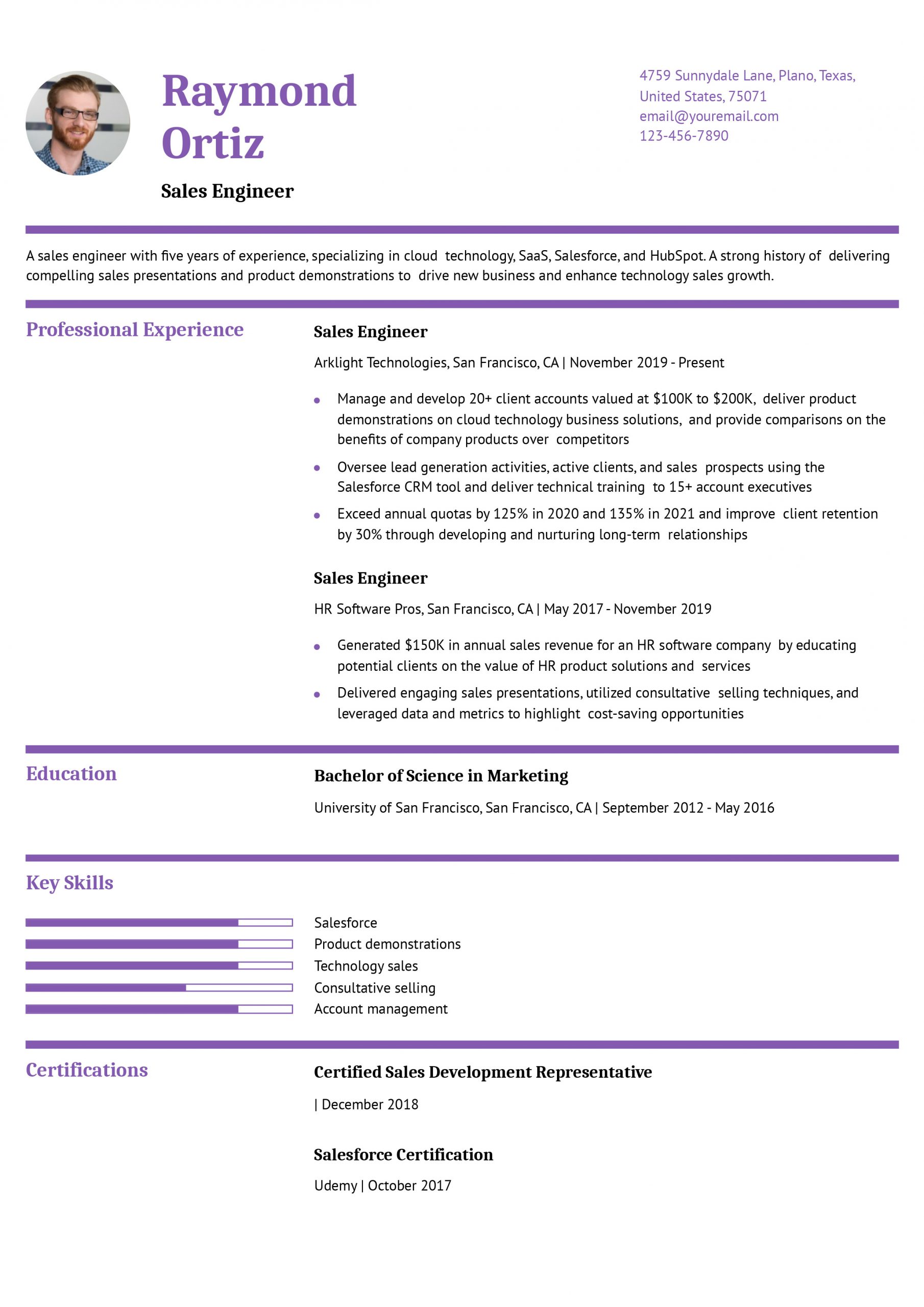 Sales Engineer Resume Examples and Templates for 2025