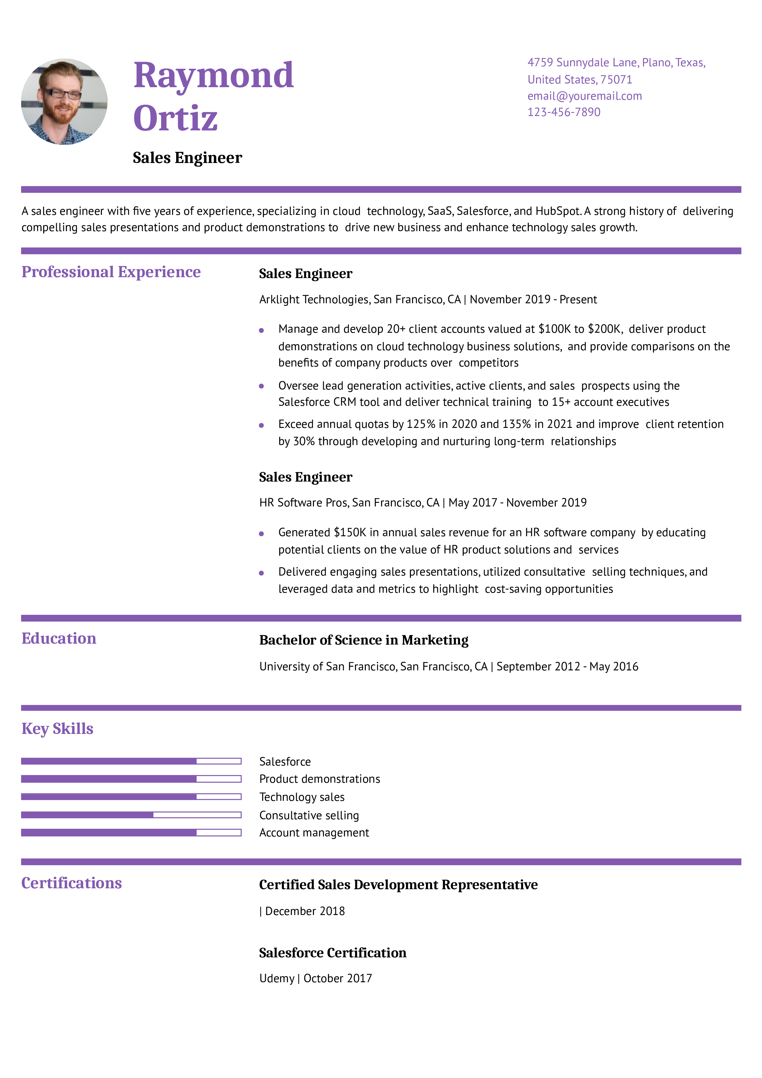 Mid-career Resume