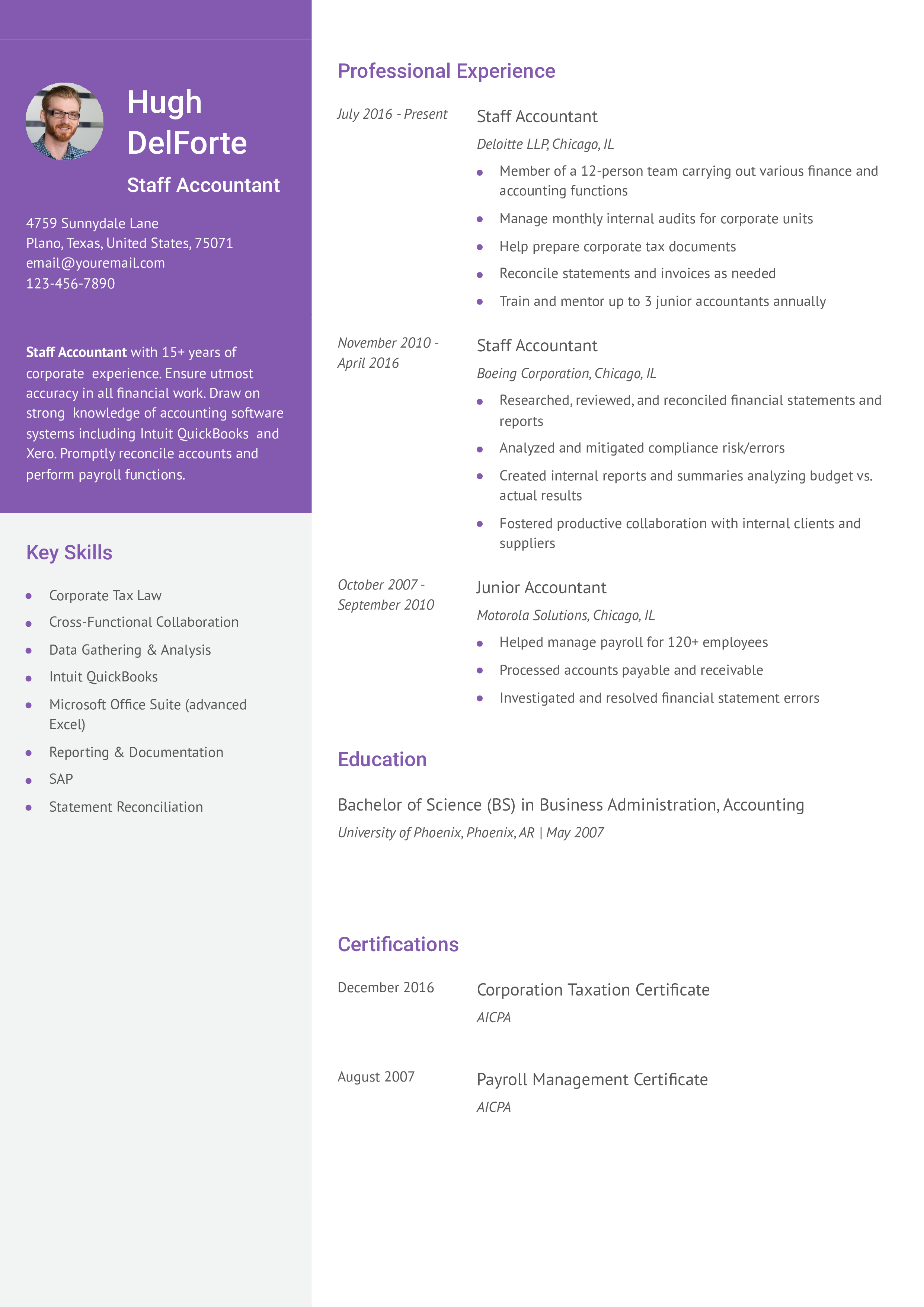 Senior-Level Resume