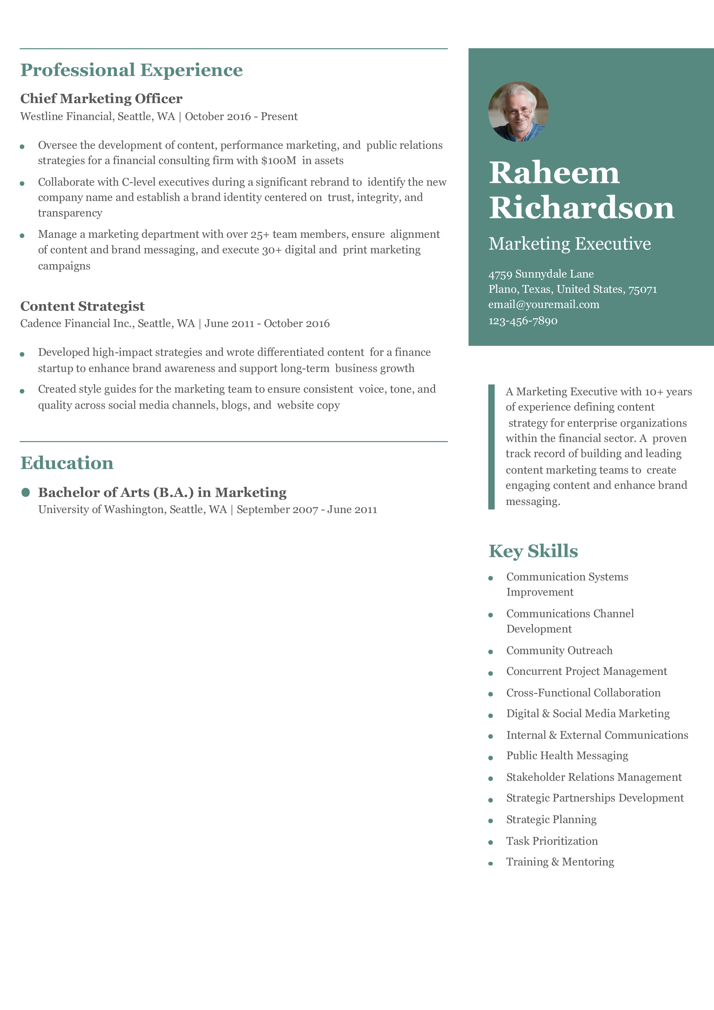 Senior-level Resume