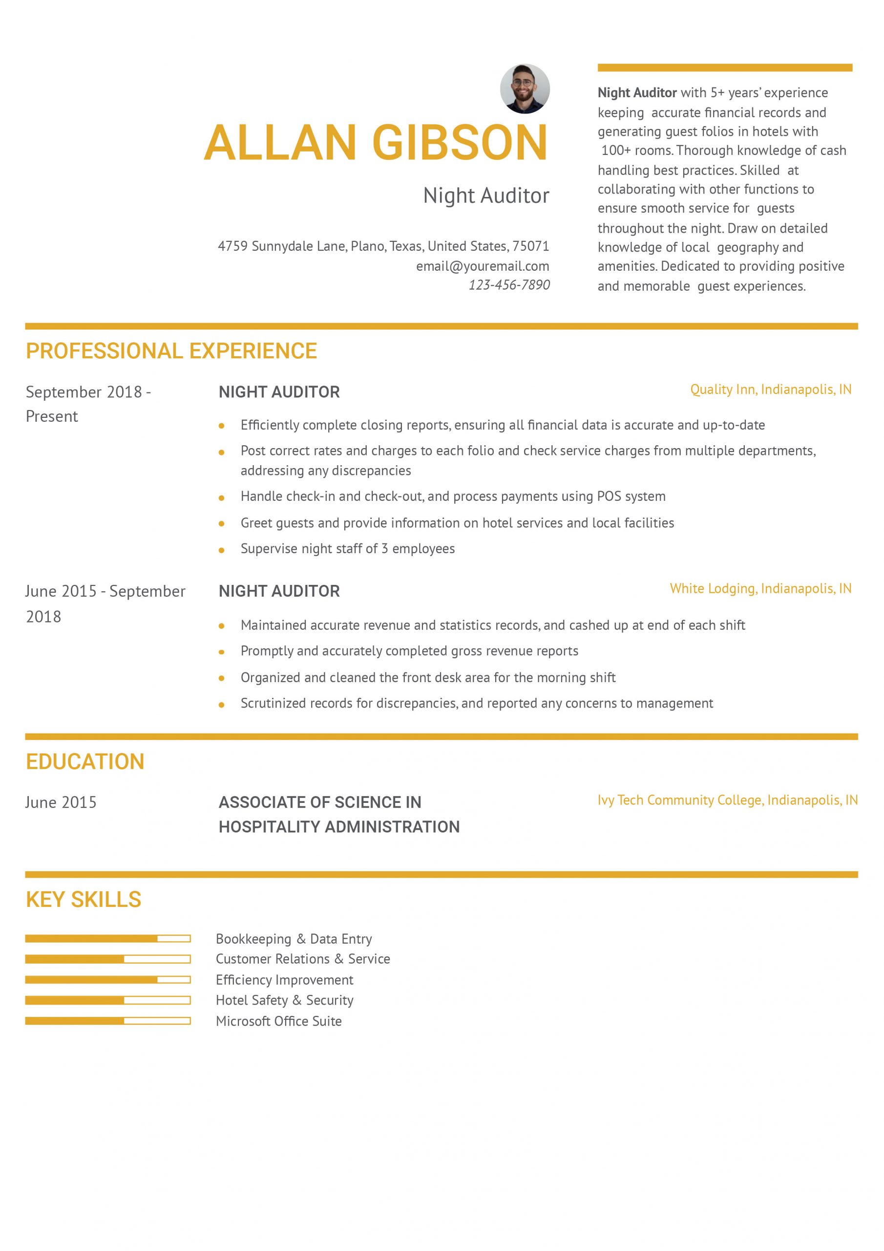 Hospitality Resume Examples and Templates for 2025