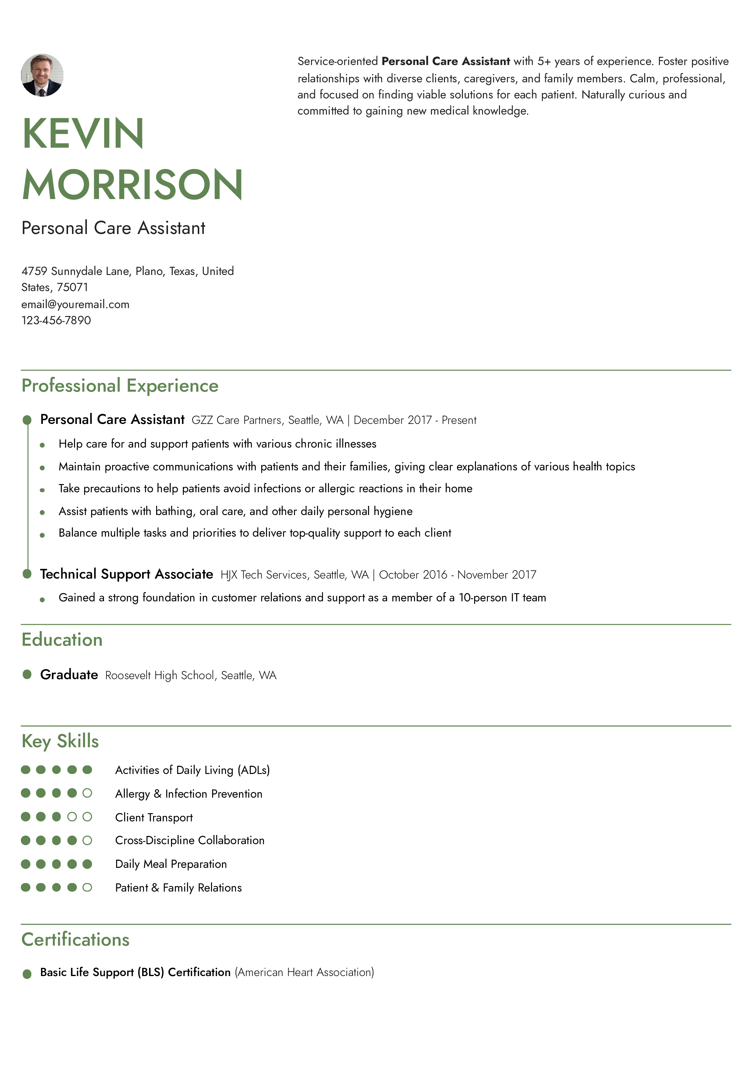 Entry-level Resume