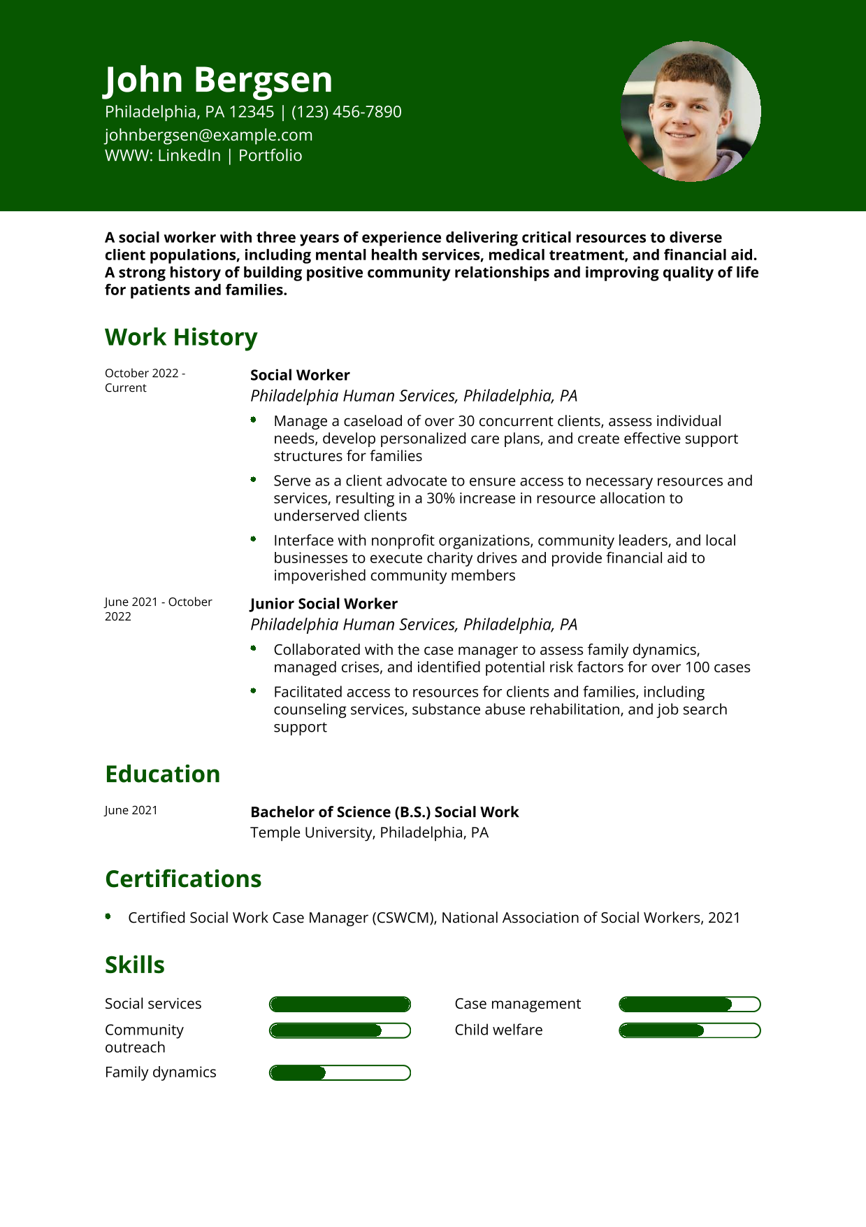 Community Social Worker Resume Resume Example