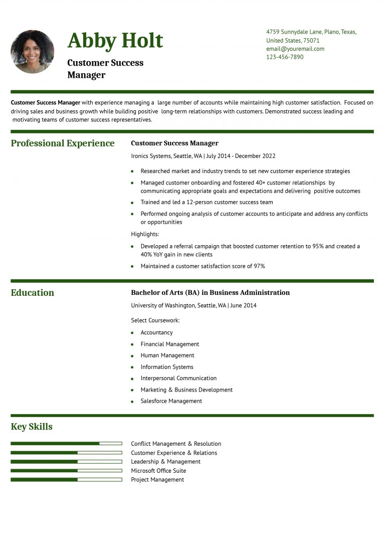 6 Best Customer Success Manager - Customer Success Manager Mid Level 768x1087 