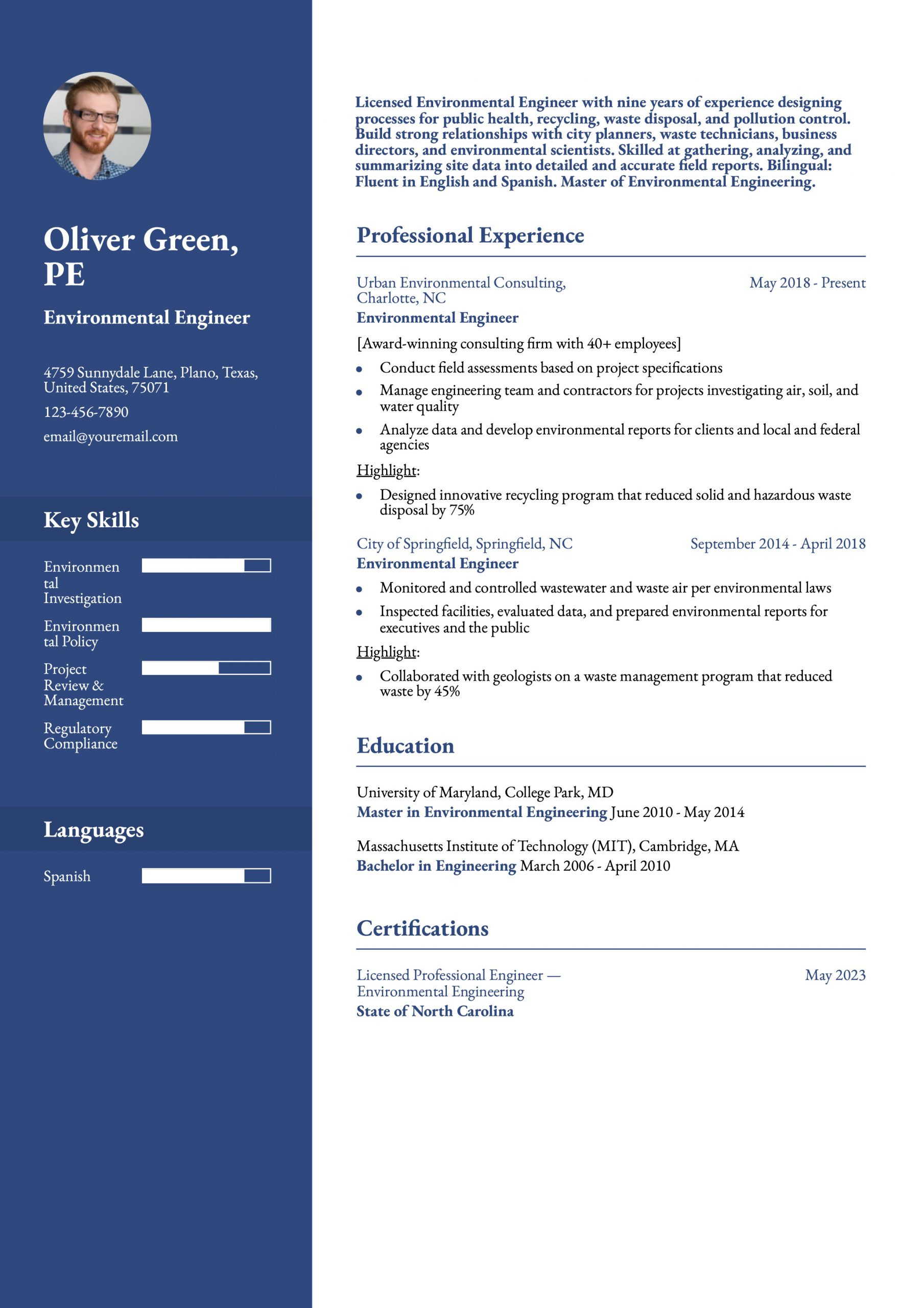 Engineering Resume Examples and Templates for 2025