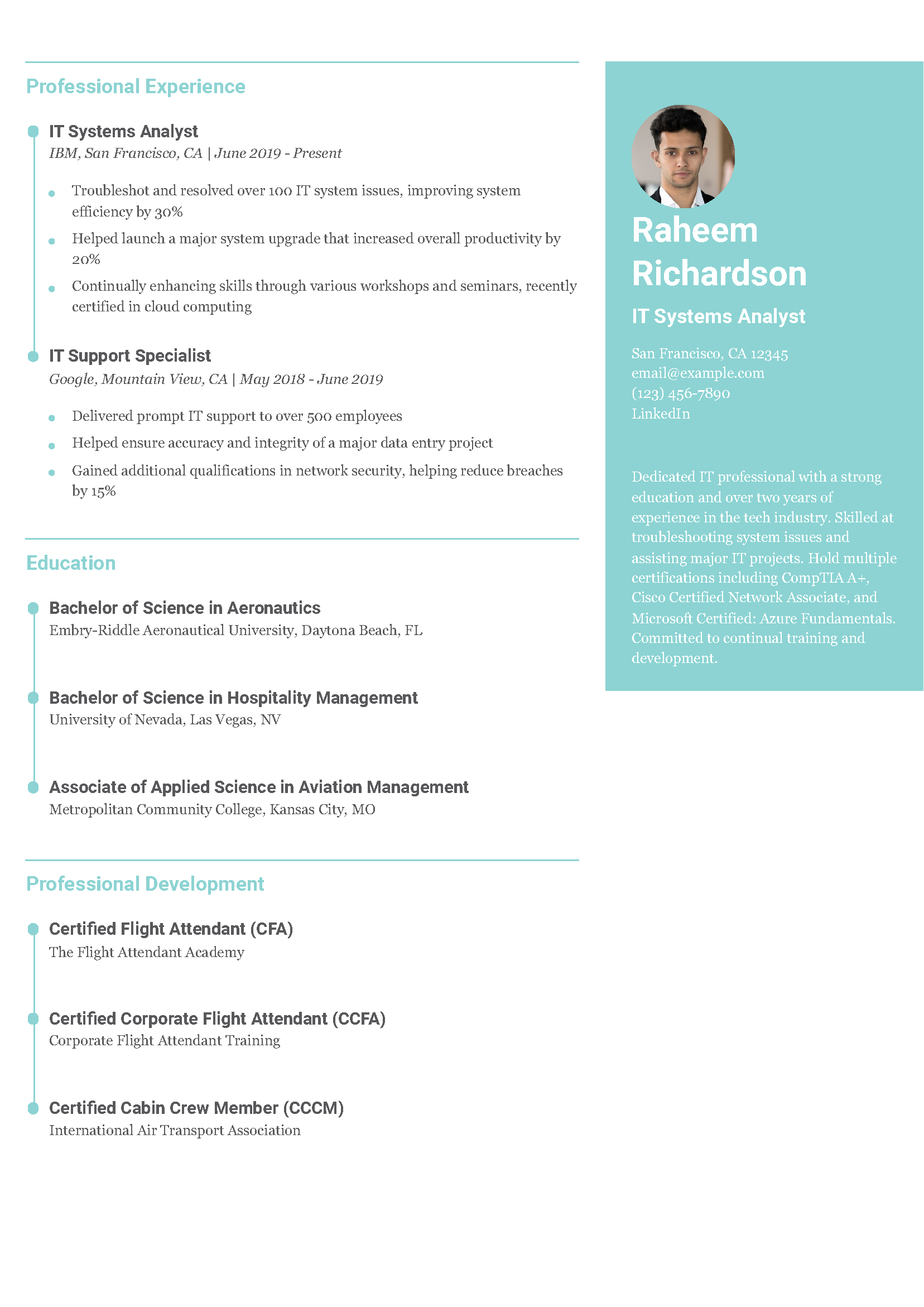 IT resume with no experience