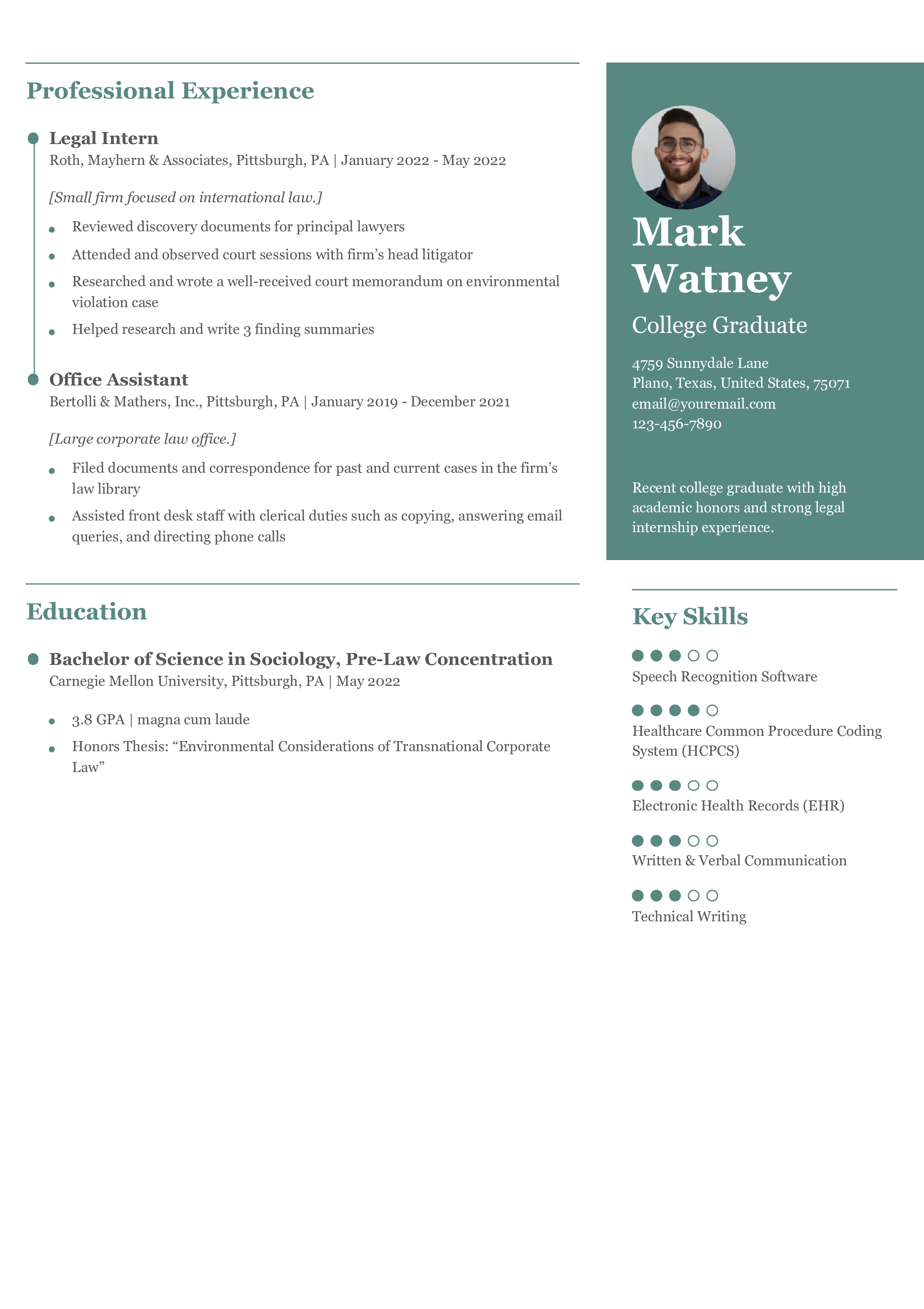 Entry-Level Resume