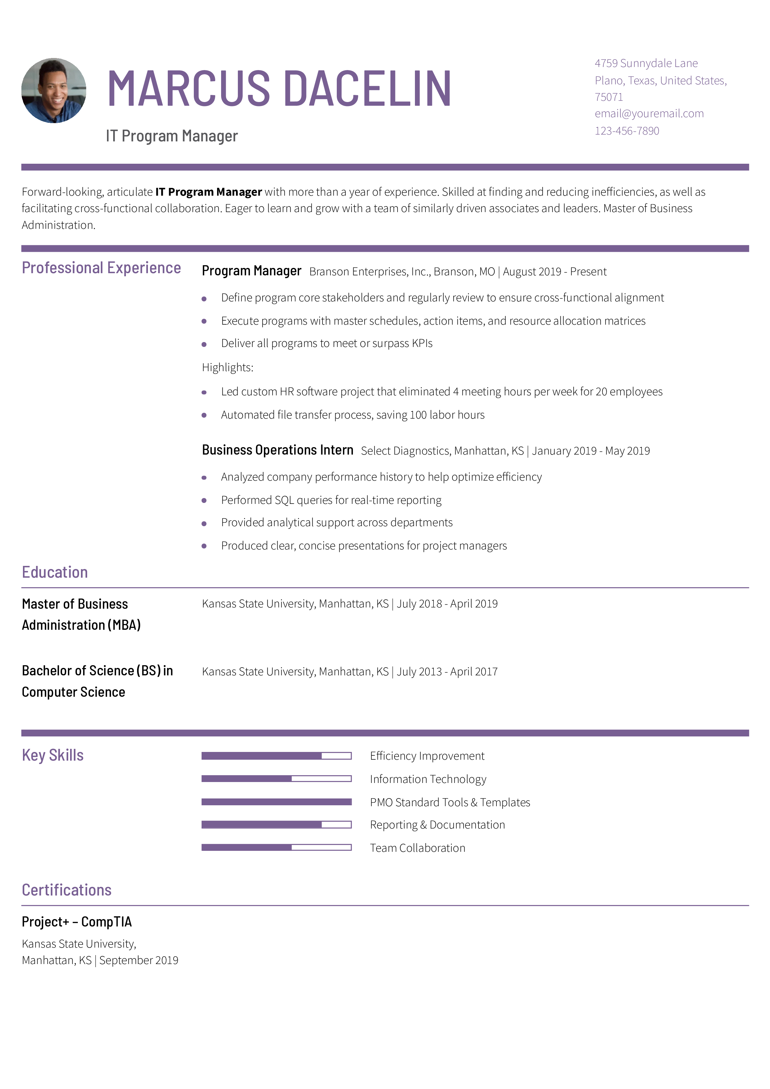 Entry-Level Resume