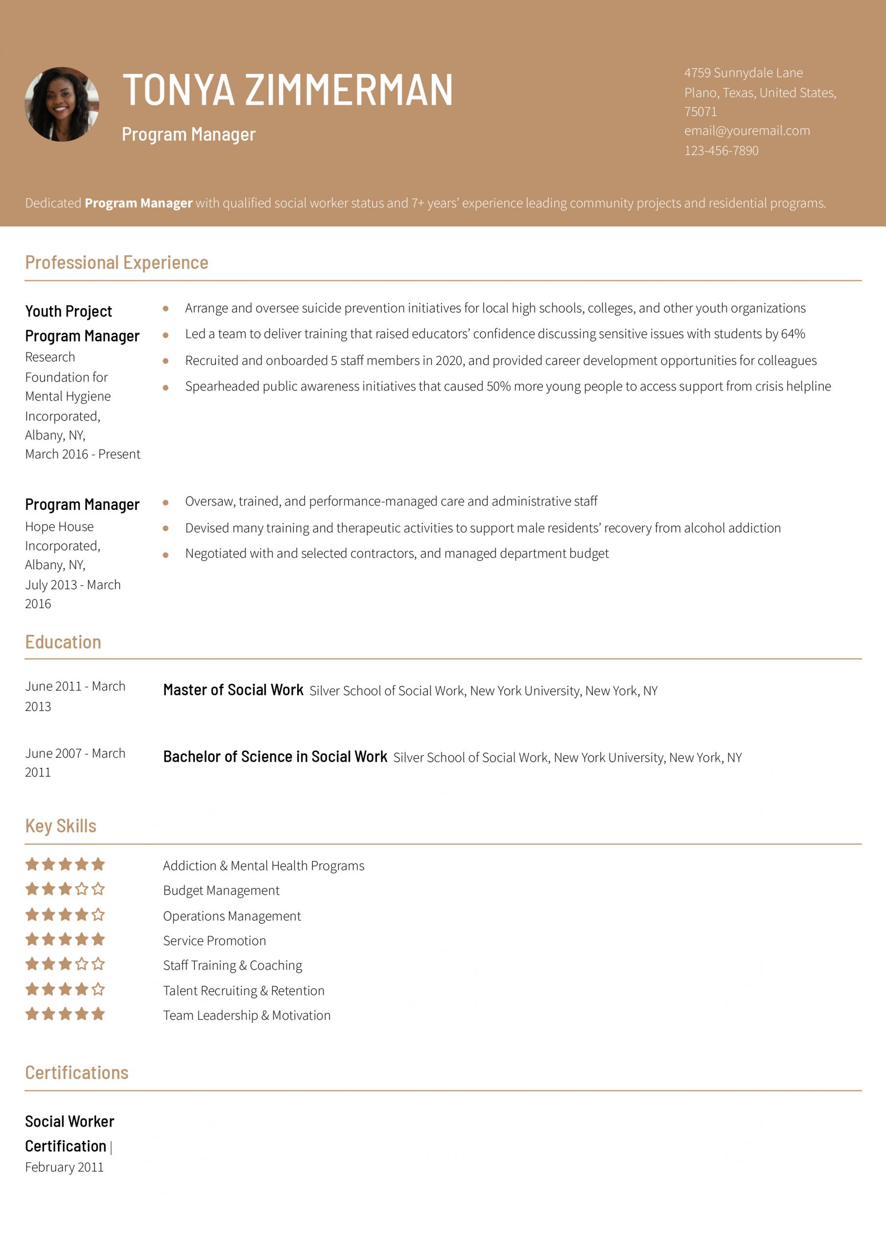 Program Manager Resume Examples and Templates for 2025