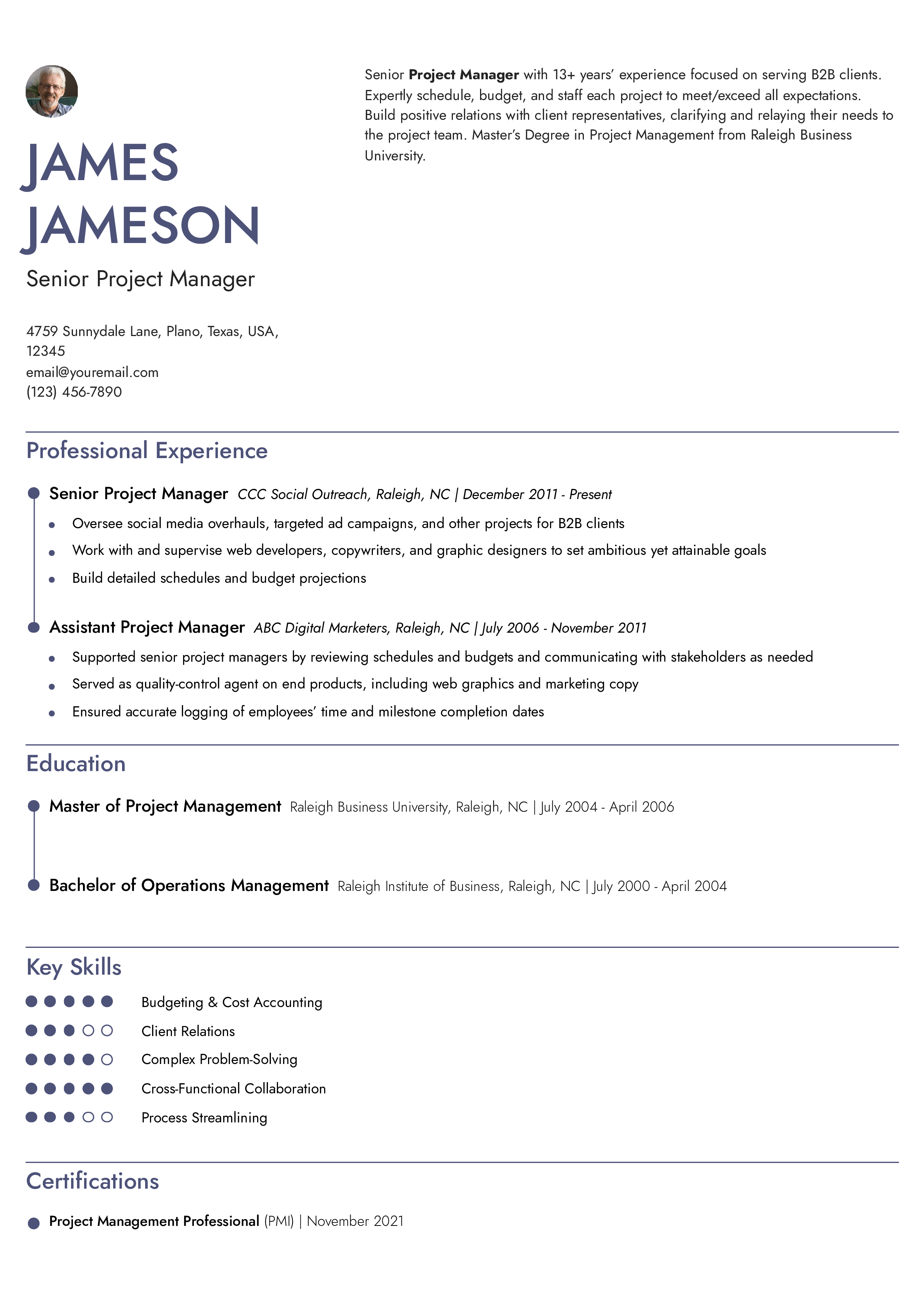 Senior-level Resume