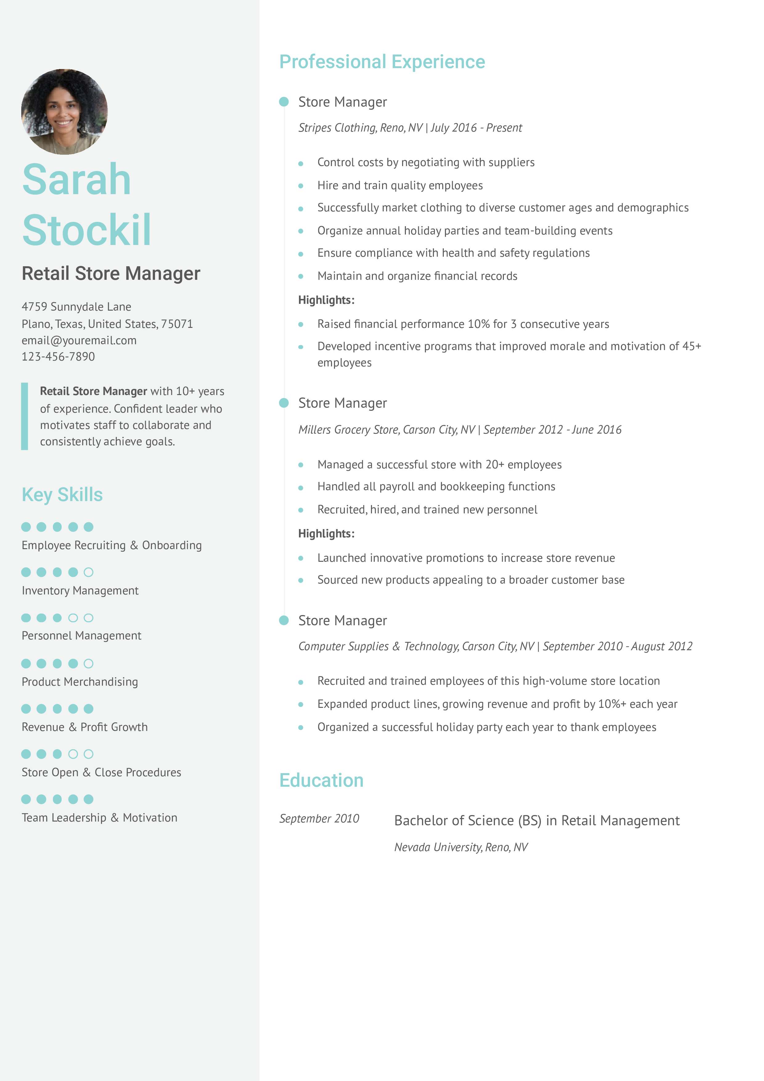 Store Manager - Senior-Leve