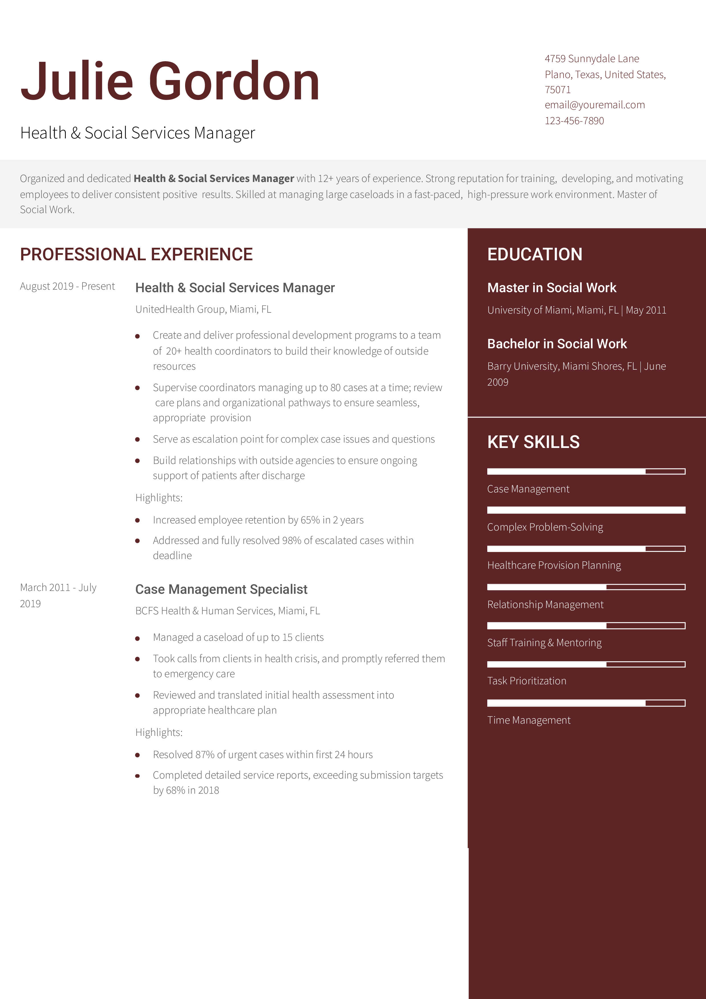Senior-level Resume