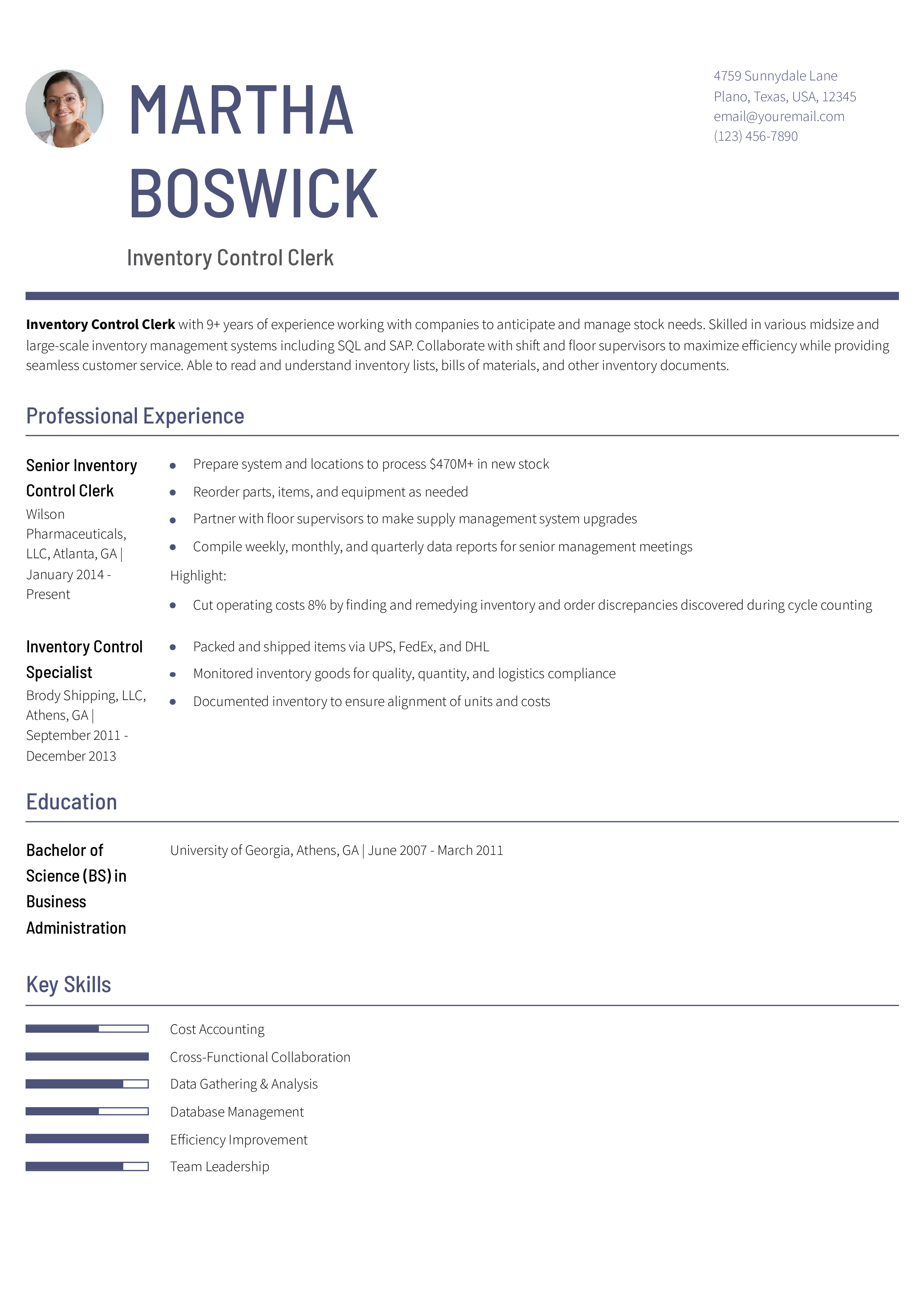 Mid-Career Resume