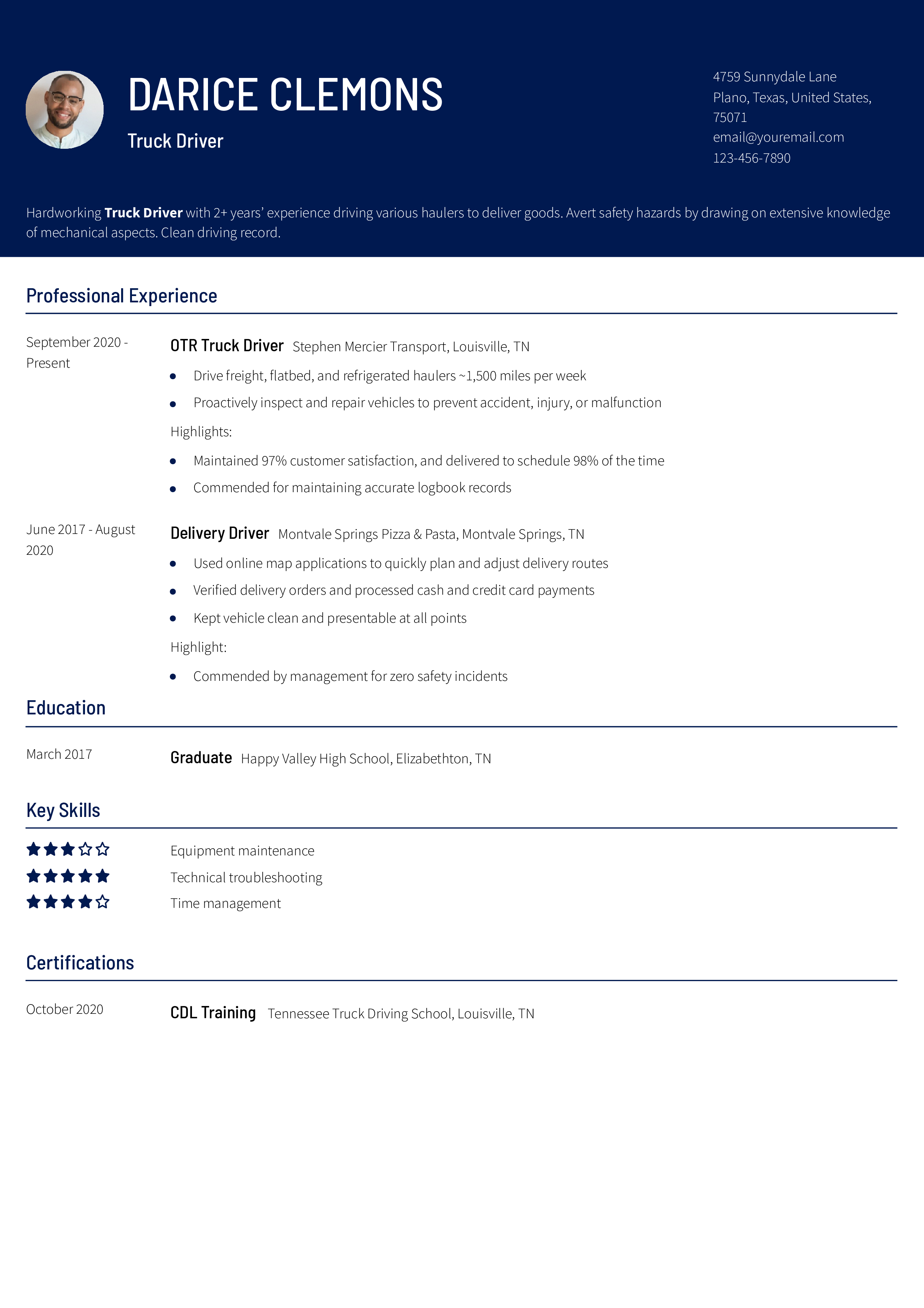 Entry-Level Resume