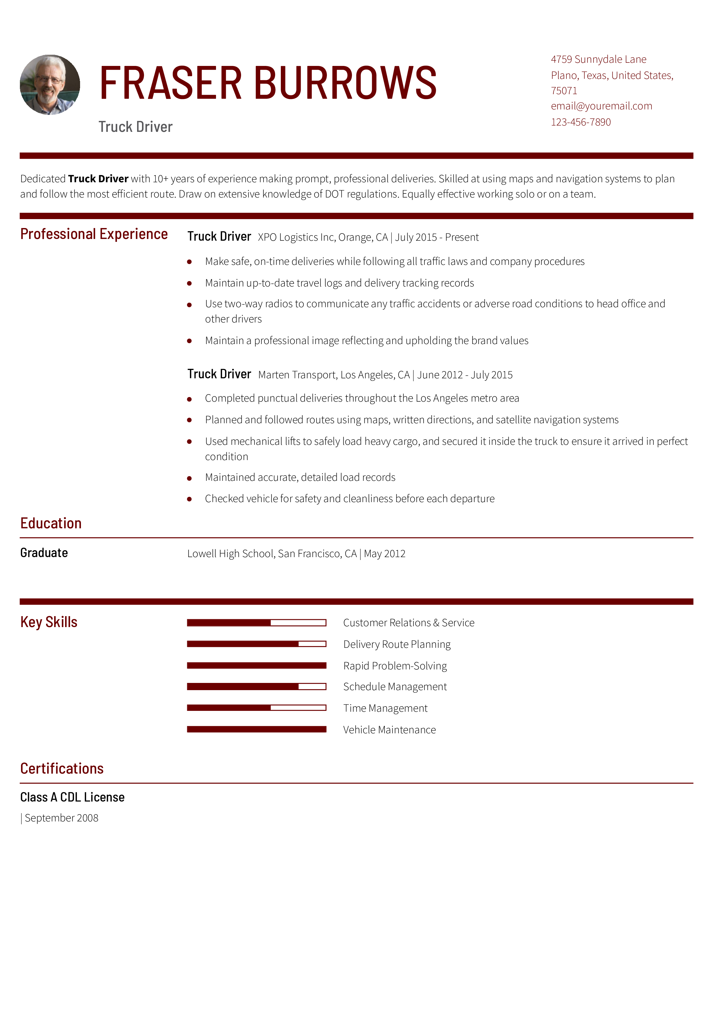 Senior-Level Resume