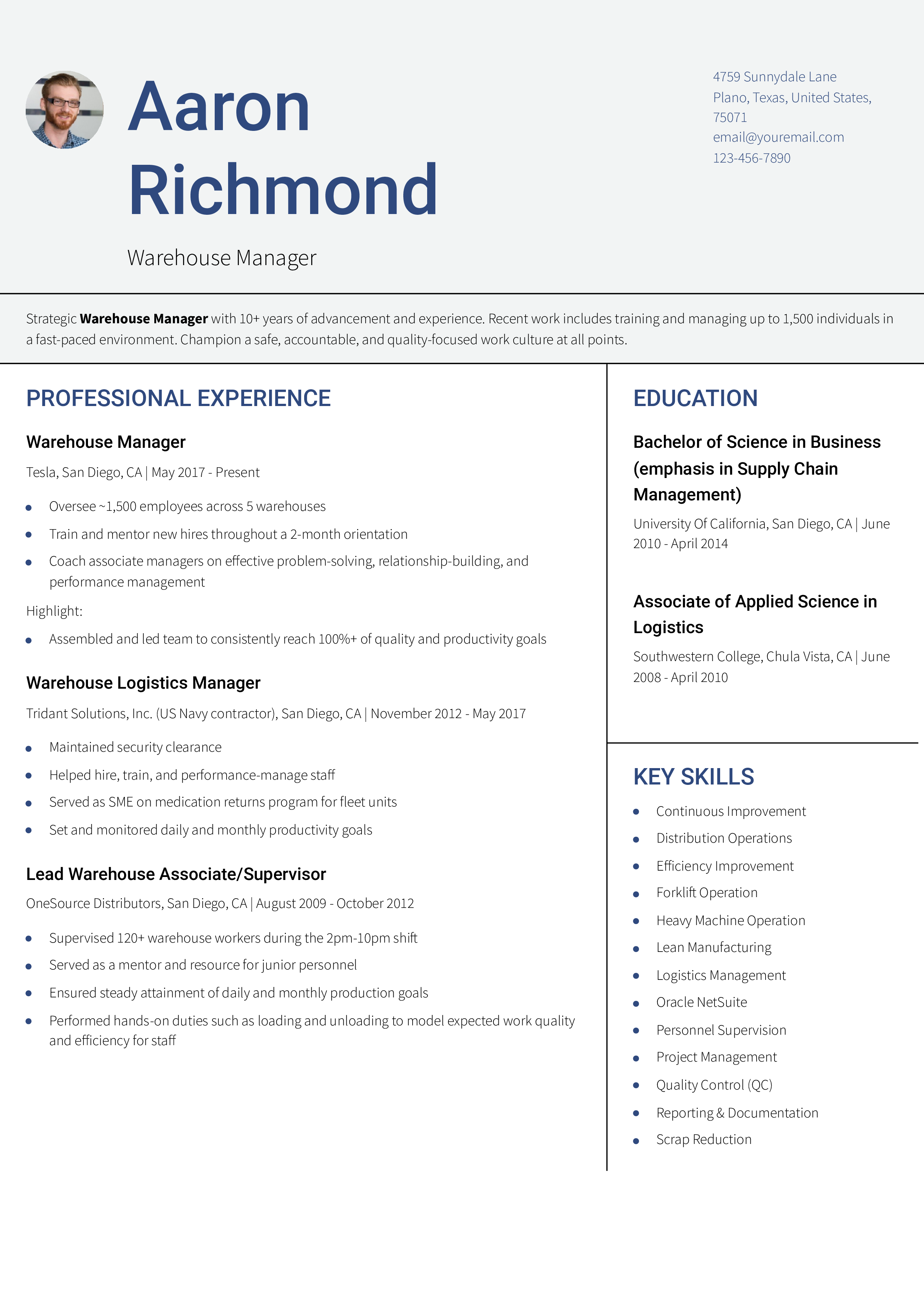 Senior-Level Resume