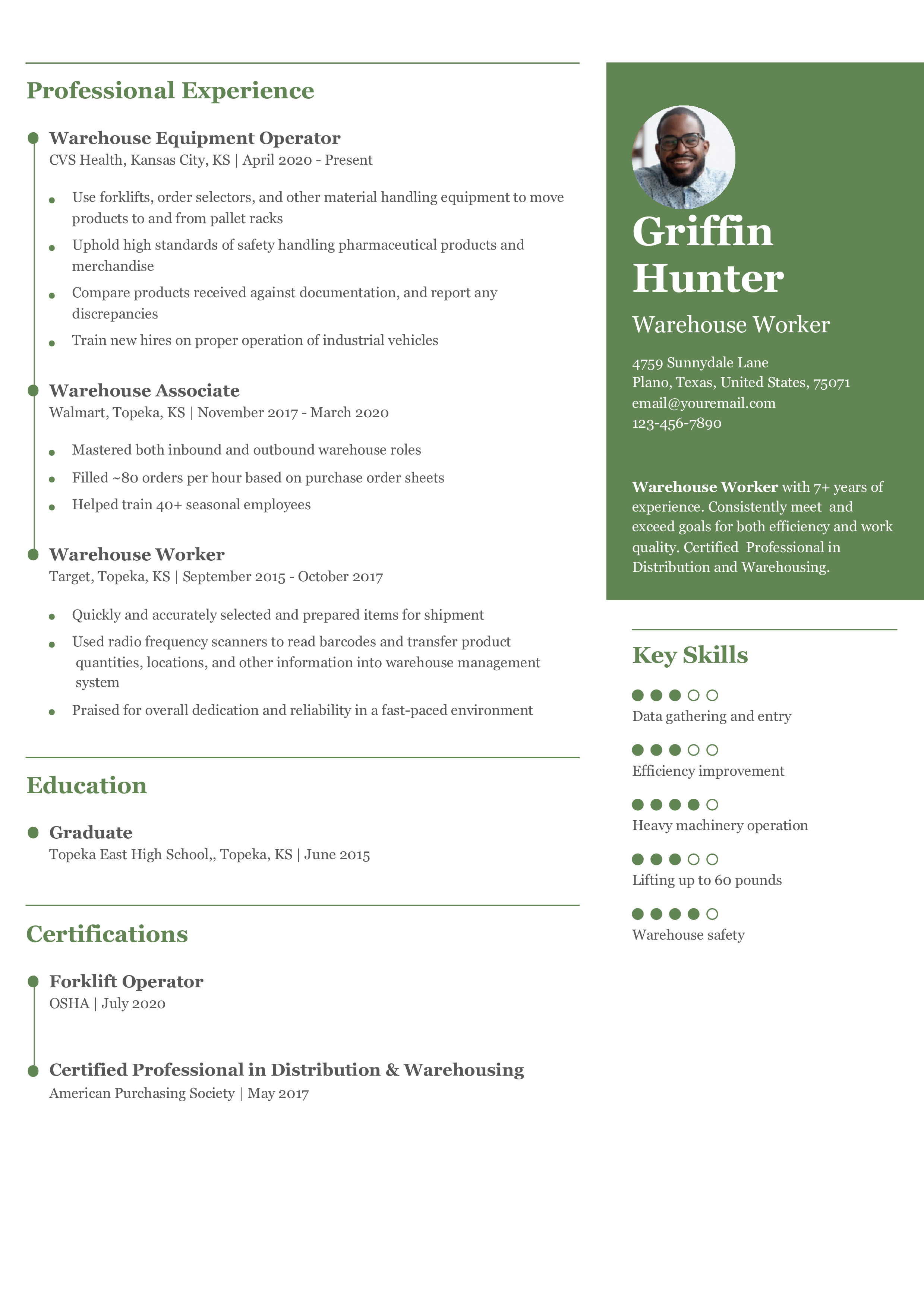 Mid-Career Resume