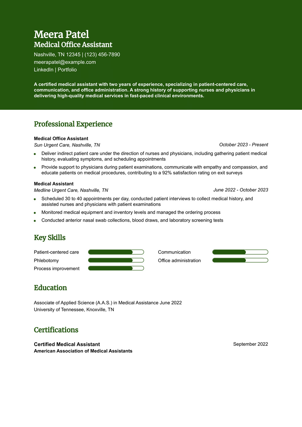 7 Medical Assistant Resume Examples - Entry Level Medical Assistant Resume Example Banner Image