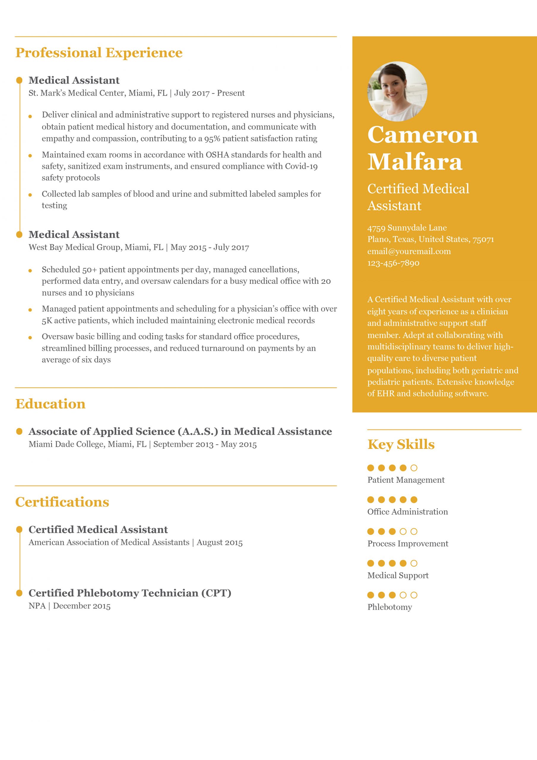 Medical Assistant Resume Examples and Templates for 2025