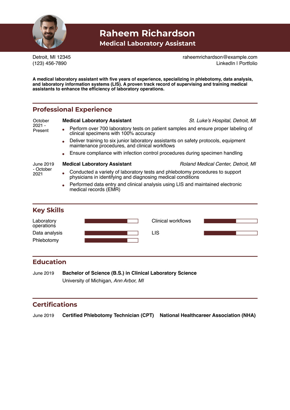 7 Medical Assistant Resume Examples - Medical Laboratory Assistant Resume Example Banner Image 