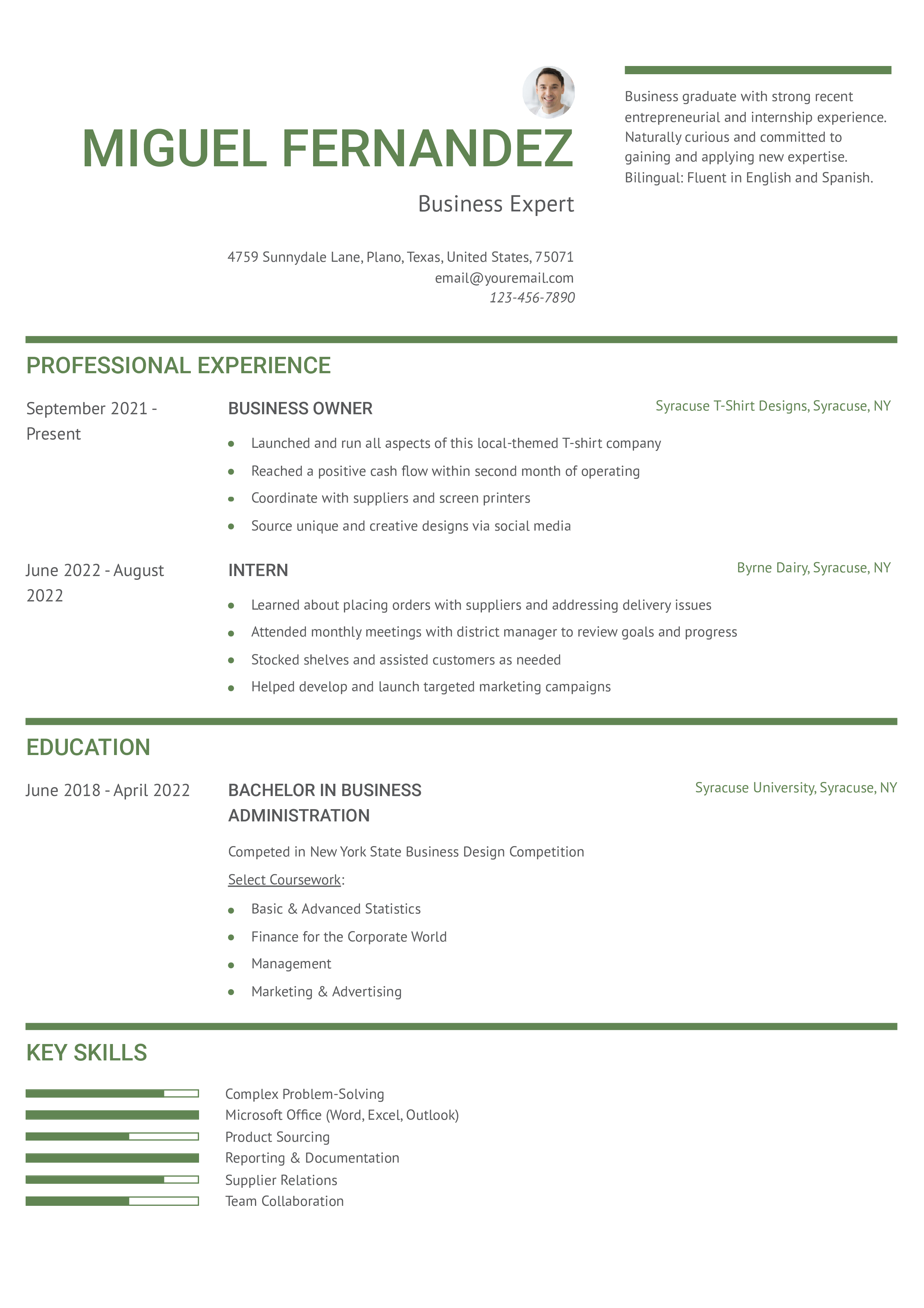 Entry-Level Resume