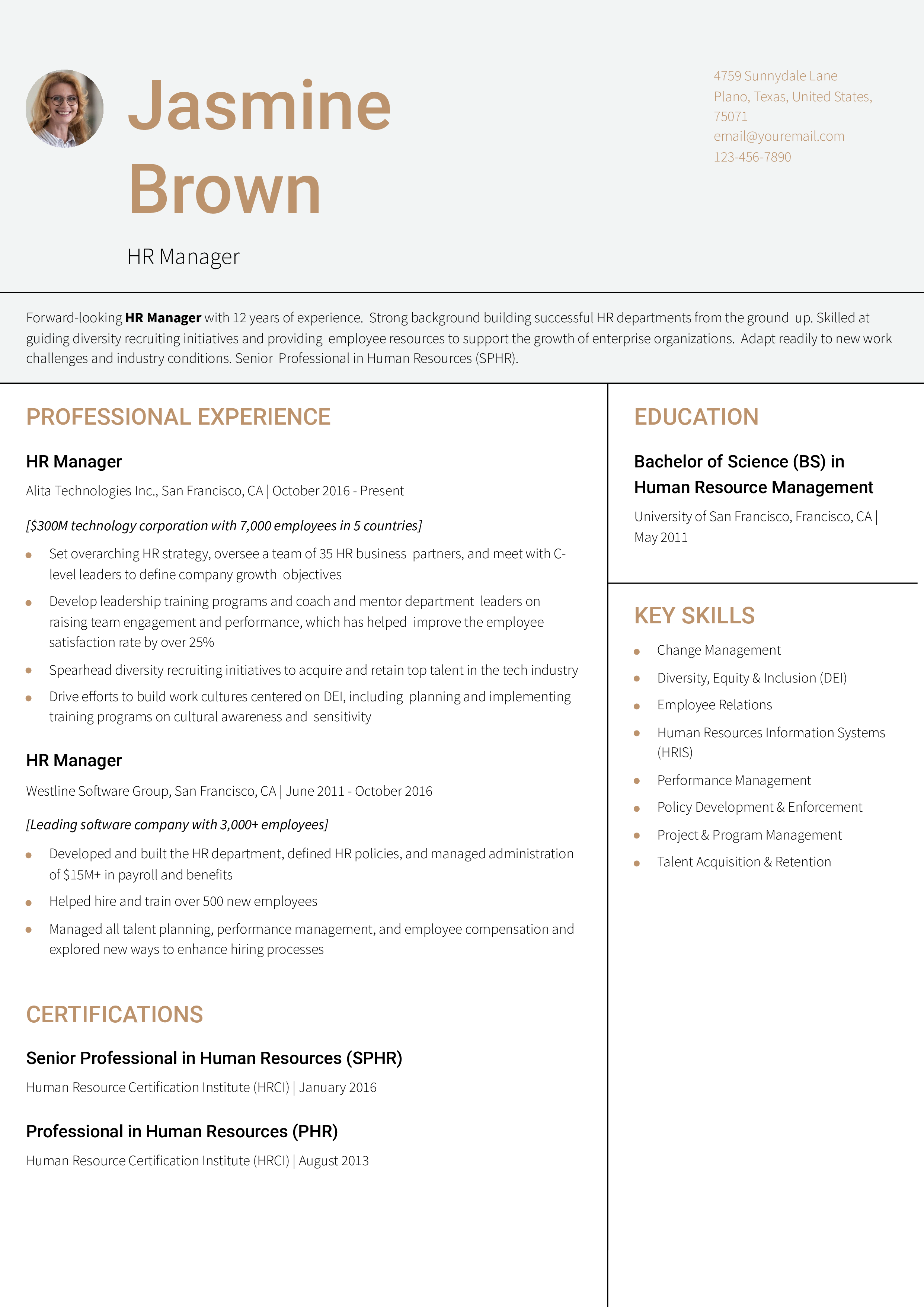 Human Resources Manager Resume - Human Resources Manager Senior Level.pdf 