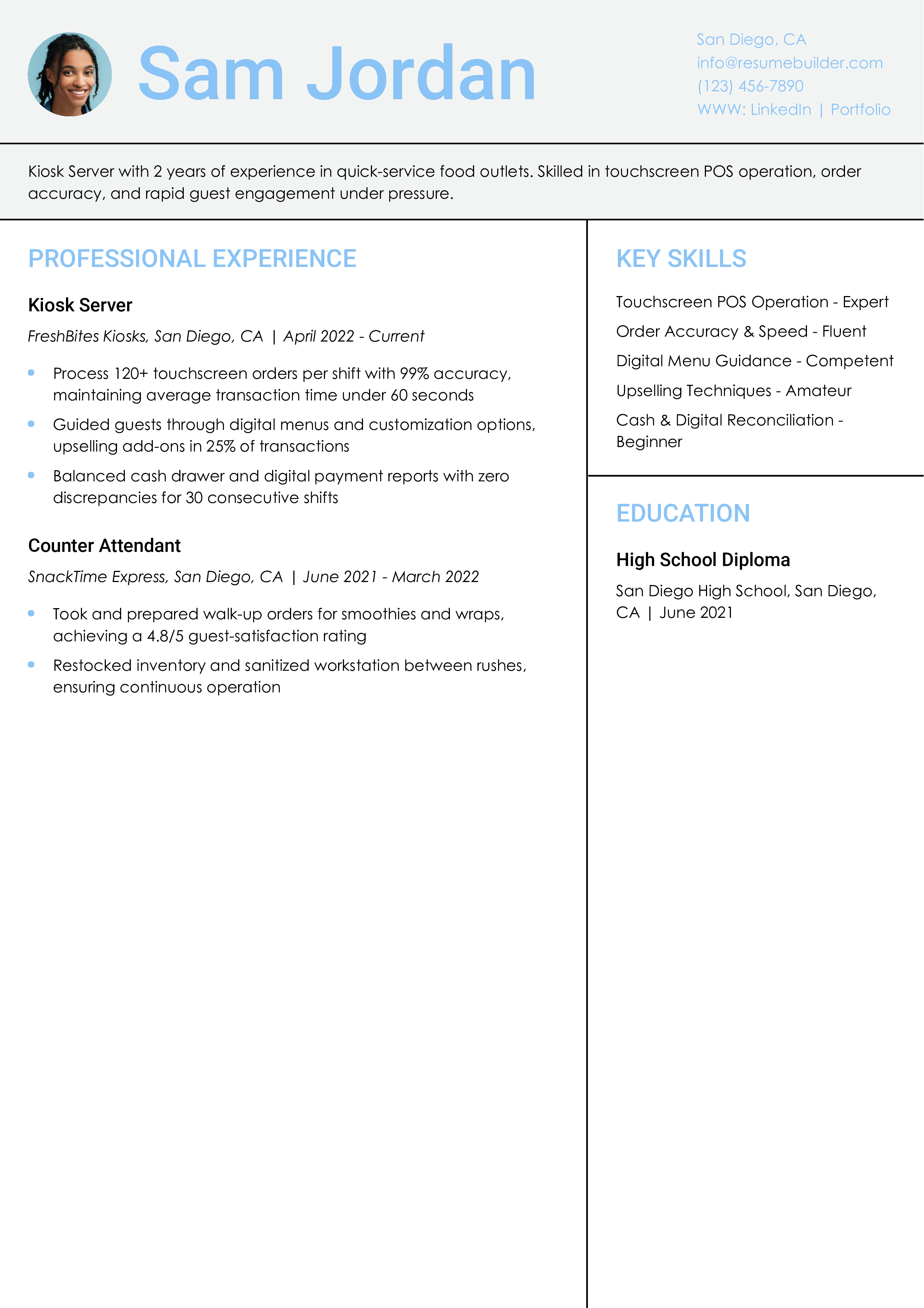 Kiosk Server Resume