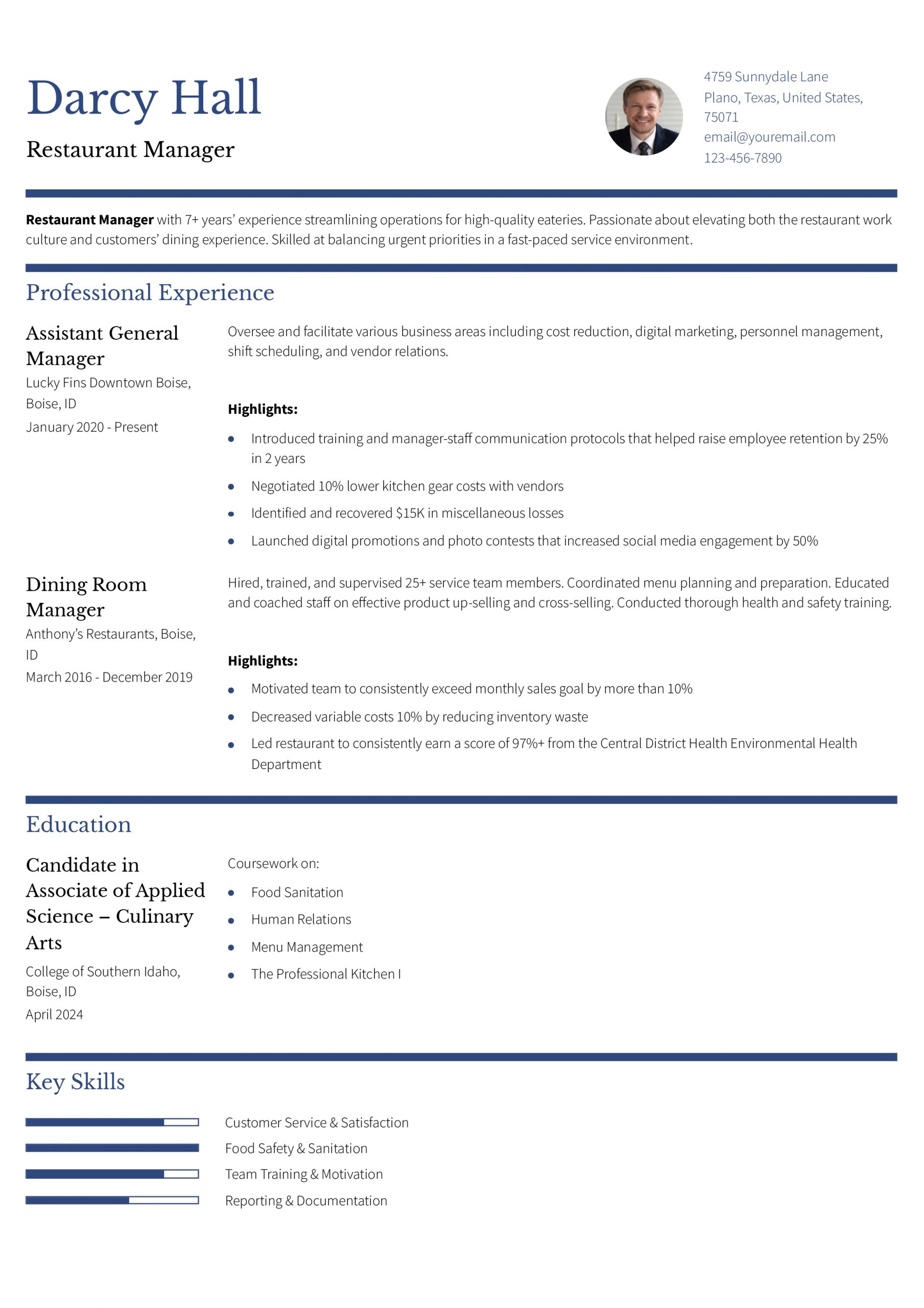 Management Resume Examples and Templates for 2024 - ResumeBuilder.com