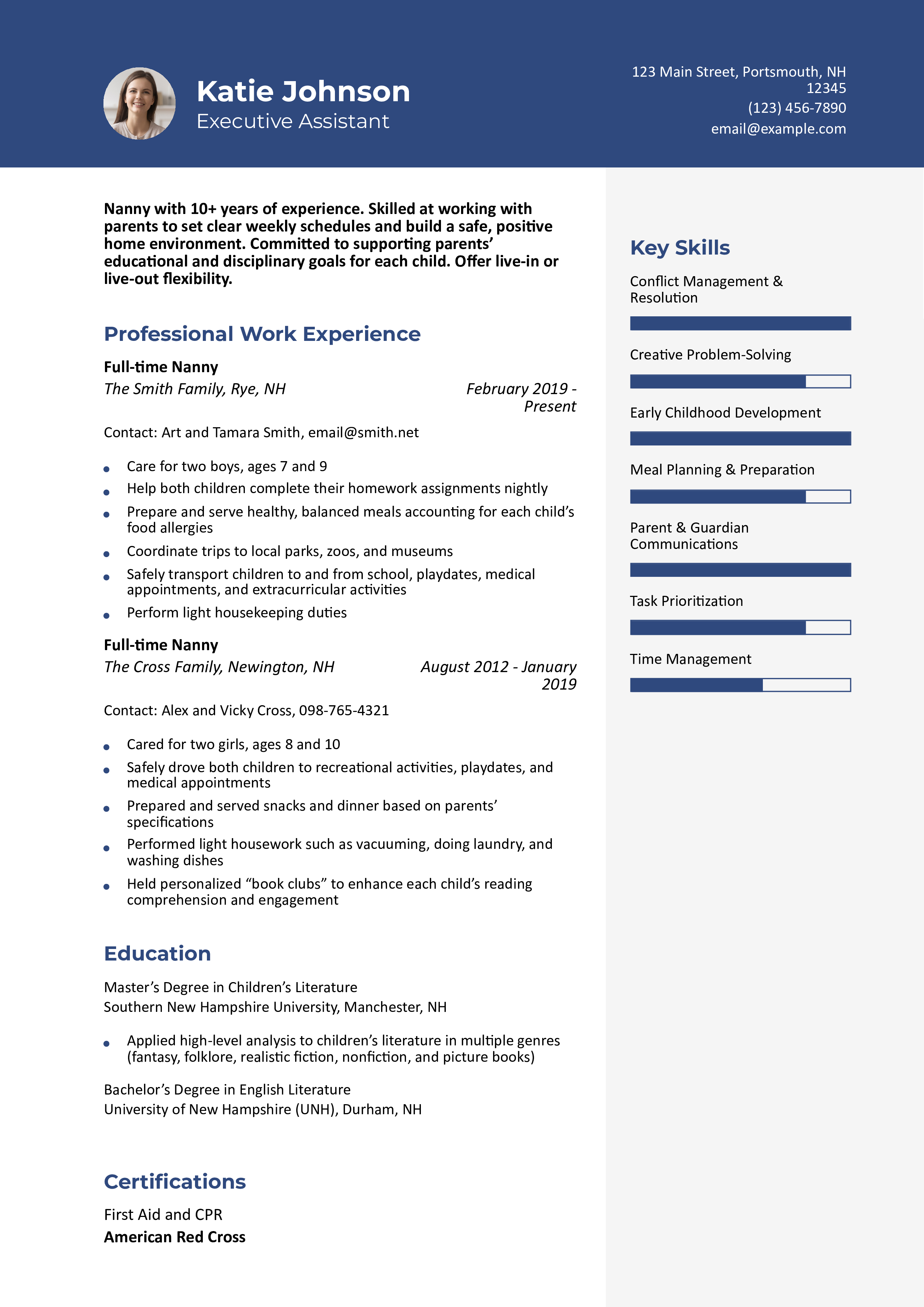 Senior-Level Resume