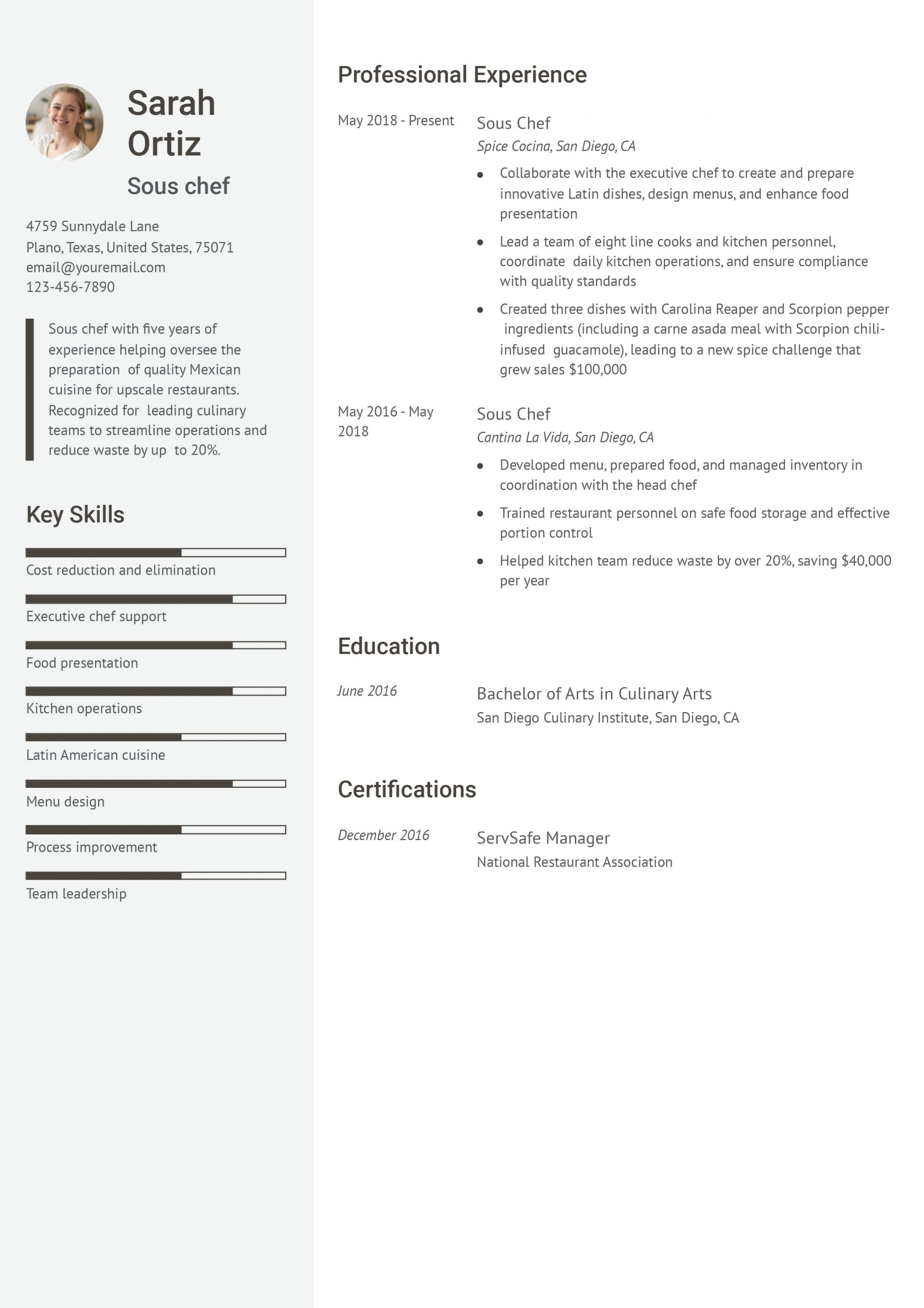 Restaurant Resume Examples and Templates for 2025