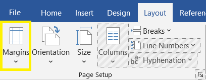 Page margins 