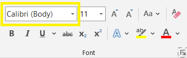 Font style 