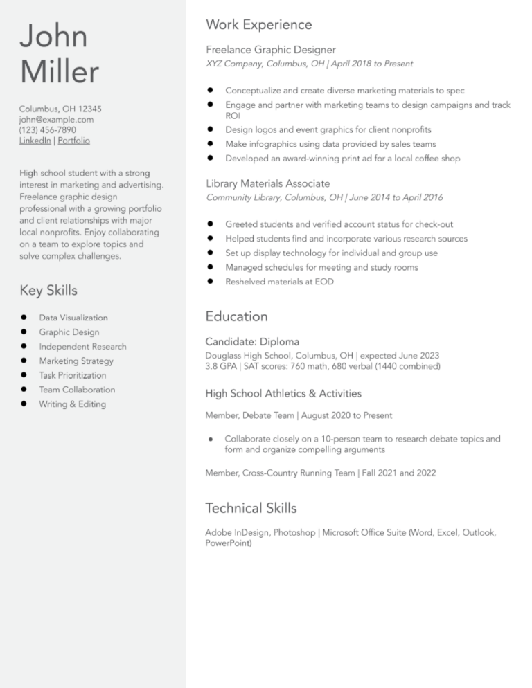 Resumes For College Students
