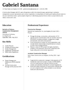 Construction Manager Resume Examples and Templates Banner Image