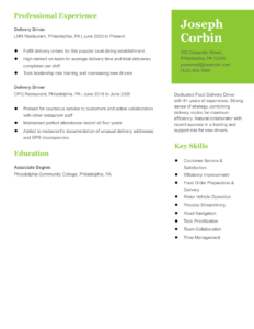 Busser Resume Examples And Templates
