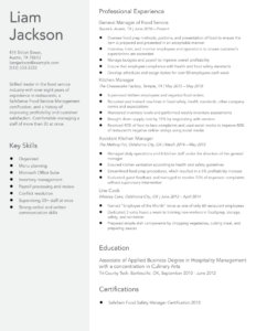 Food Service Resume Examples and Templates Banner Image