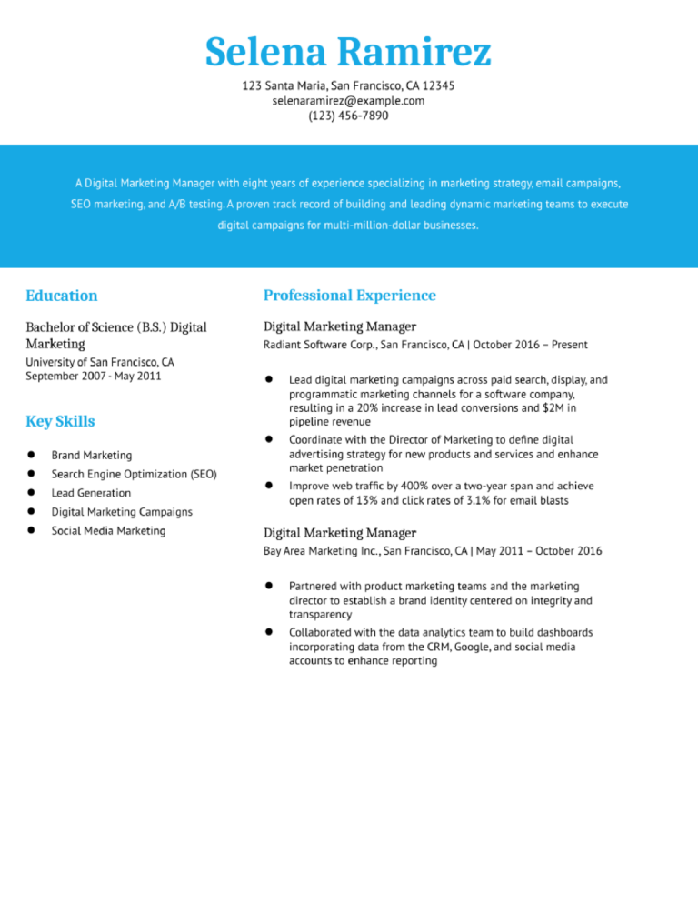 Functional Resume Examples and - Functional Resume Examples And Templates Banner Image 768x994 
