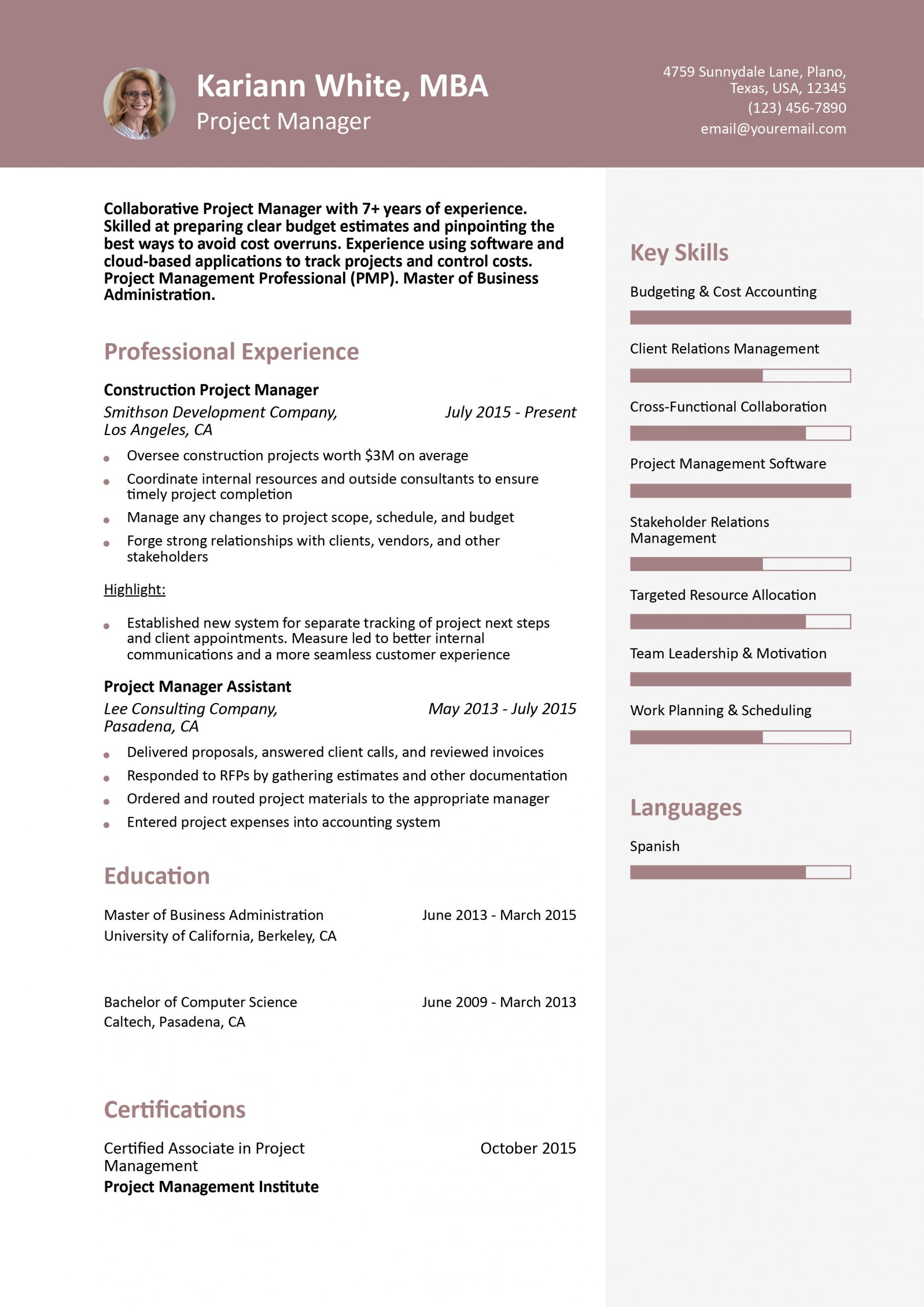 General Resume Templates and Examples for 2025
