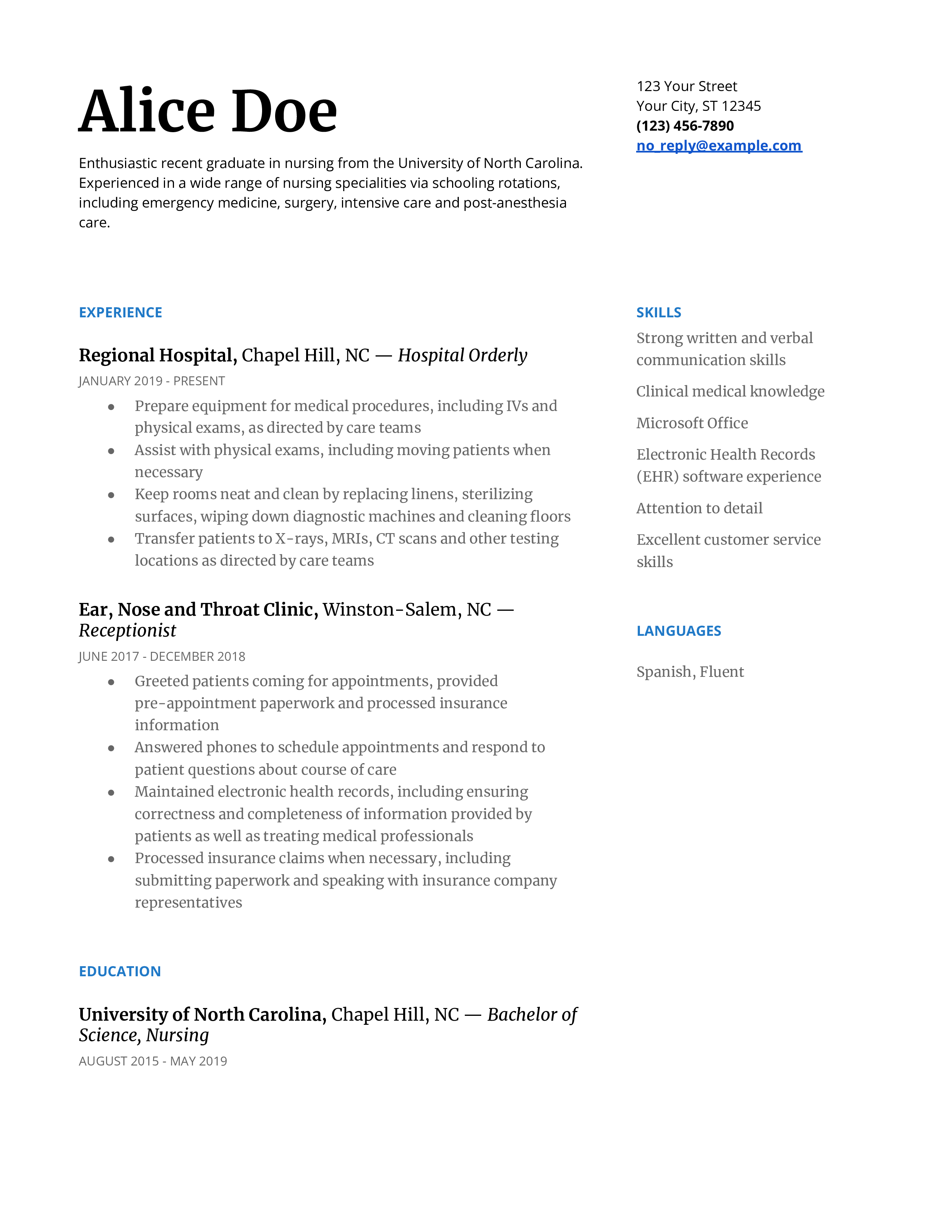 Google Docs Resume Example 2 1