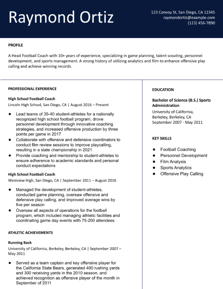 High School Football Coach Resume Examples And Templates For 2024 high-school-football-coach-resume-examples-and-templates-for-2024