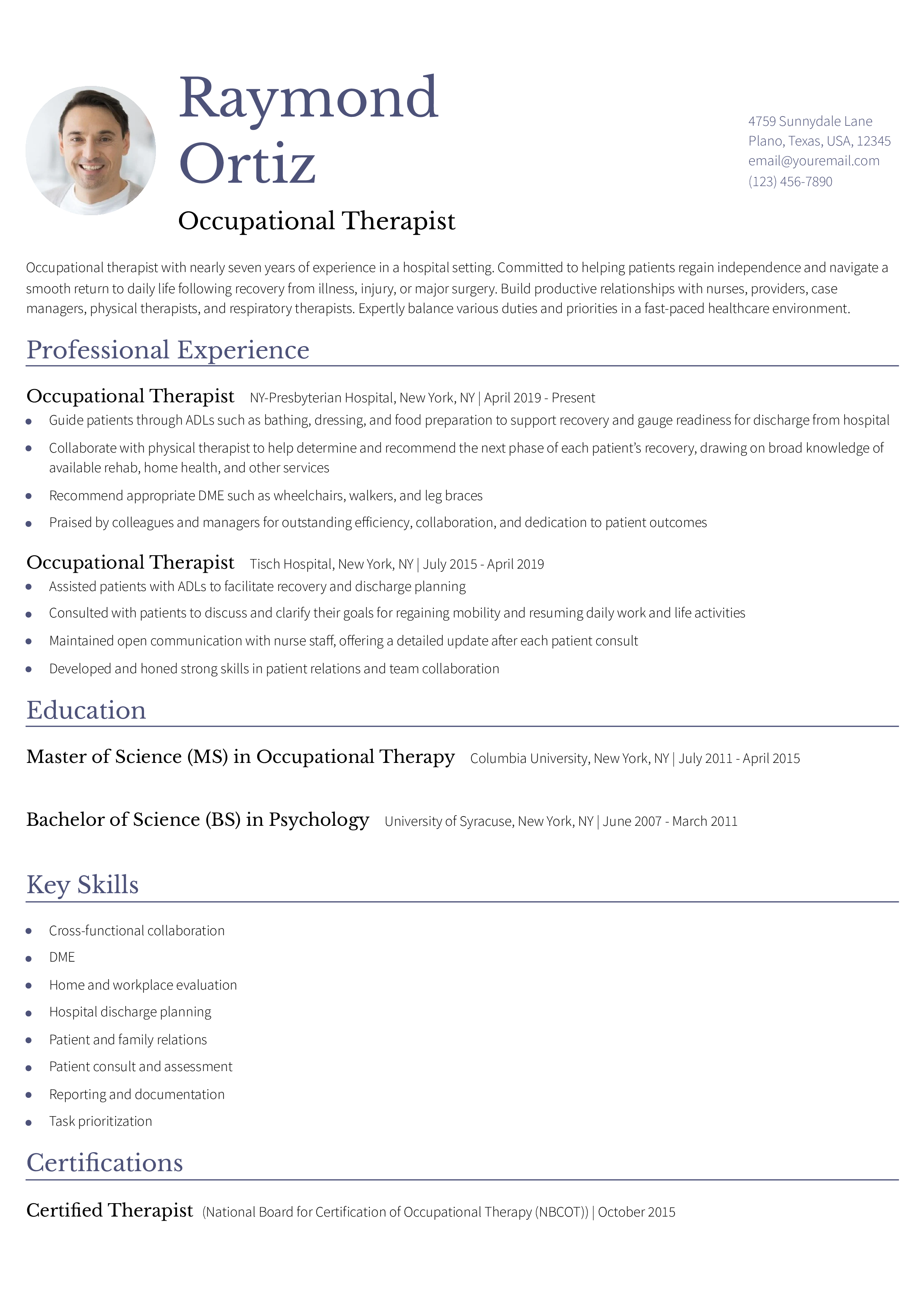 Modern Resume Templates and Examples for 2025