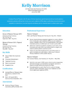 Physical Therapist Resume Examples and Templates Banner Image
