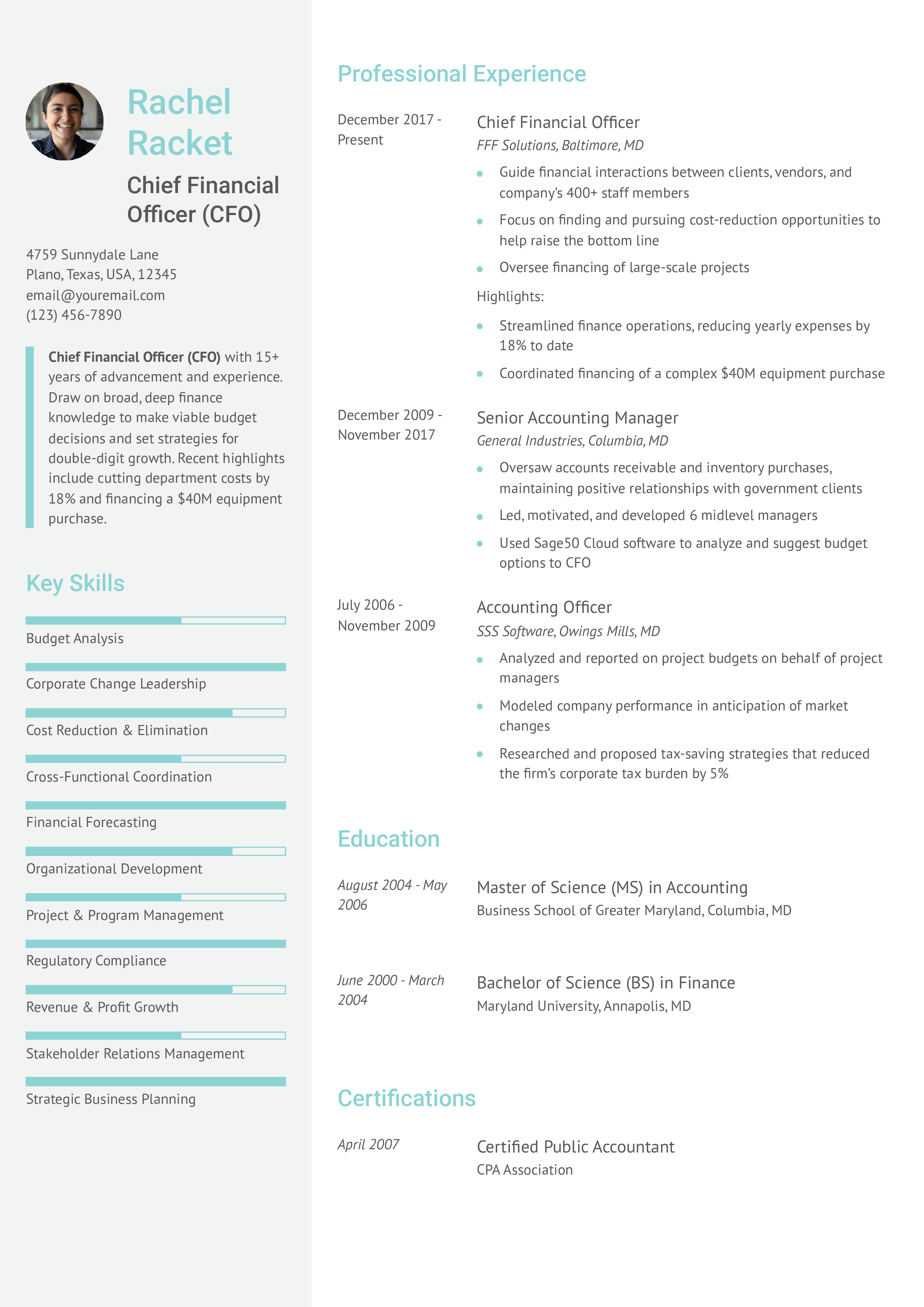 Senior-level Resume