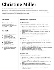 Receptionist Resume Examples and Templates Banner Image