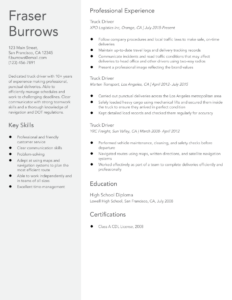 Truck Driver Resume Examples and Templates Banner Image