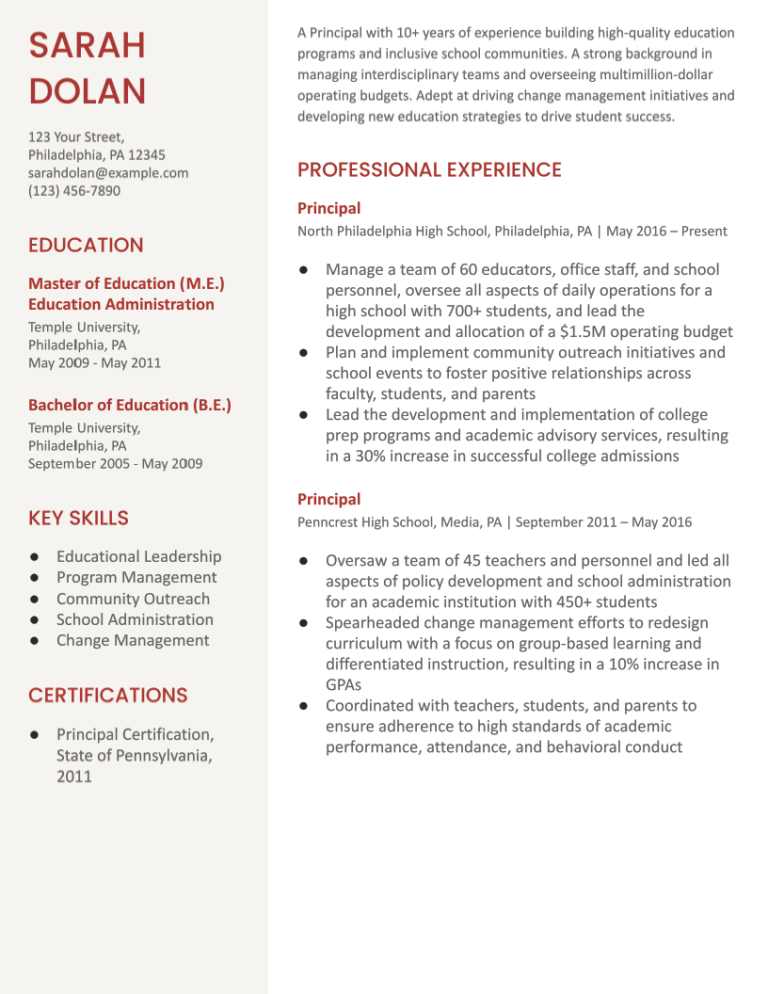 Education Resume Examples and Templates - Education Resume Examples And Templates Banner Image 768x994 