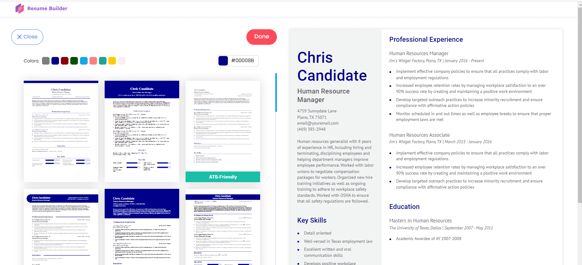 How Much Does Resume Builder Cost - ResumeBuilderApp Screenshot 10 