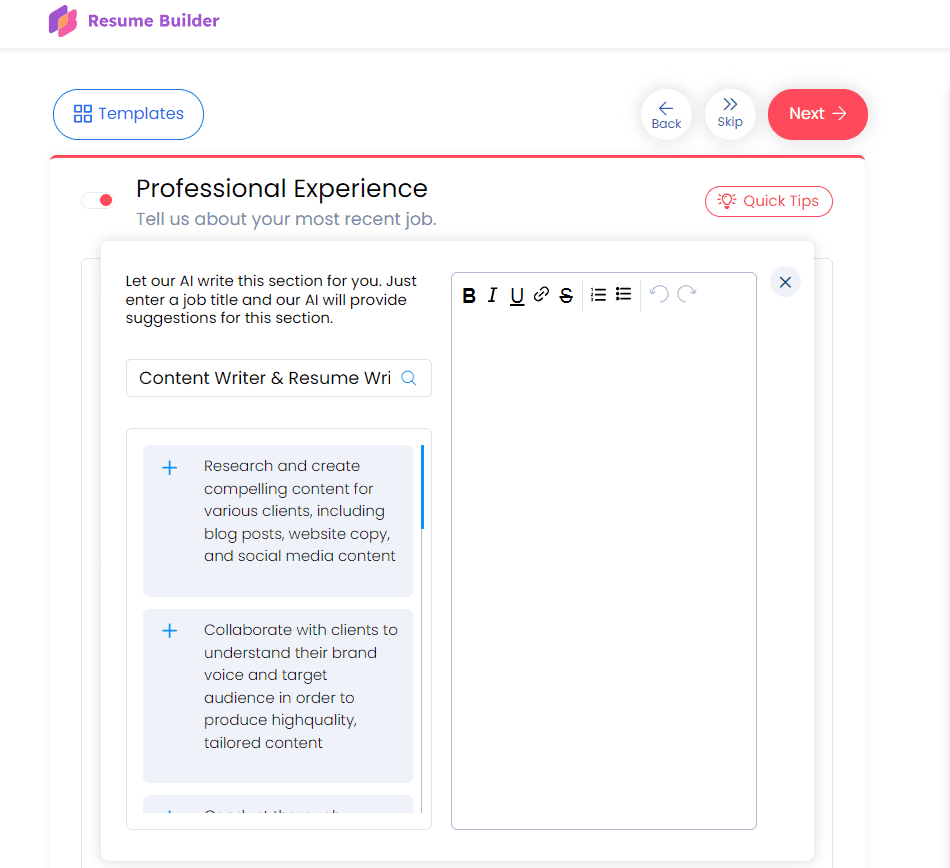 How Much Does Resume Builder Cost - ResumeBuilderApp Screenshot 9 