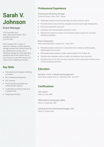 Basic Resume Examples Senior-Level
