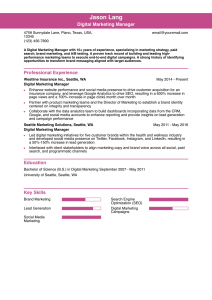 Digital Marketing Manager Resume Examples Senior-Level